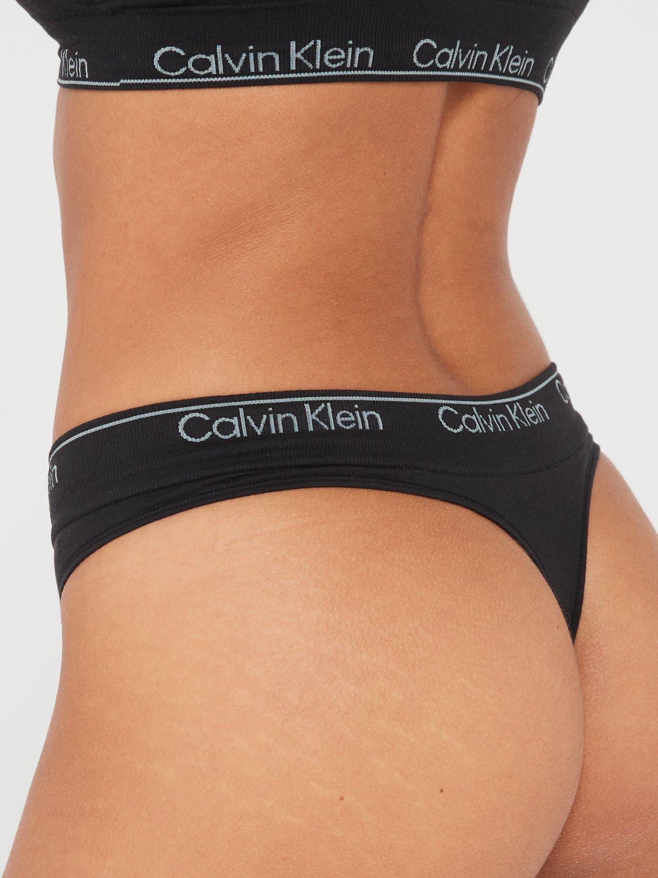 Calvin Klein Modern Seamless Thong - Black