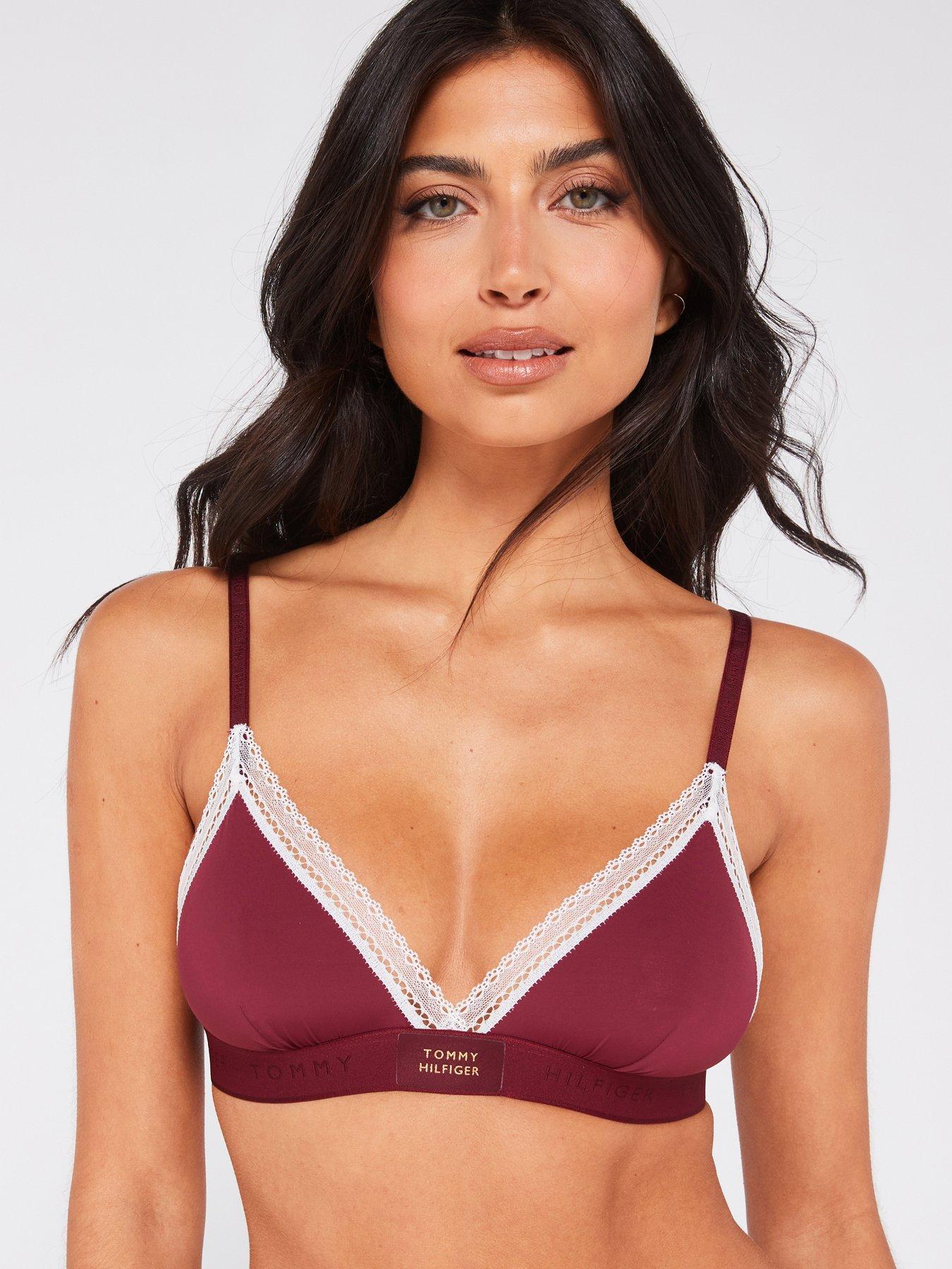 Tommy hilfiger lightly lined deals mesh triangle bralette