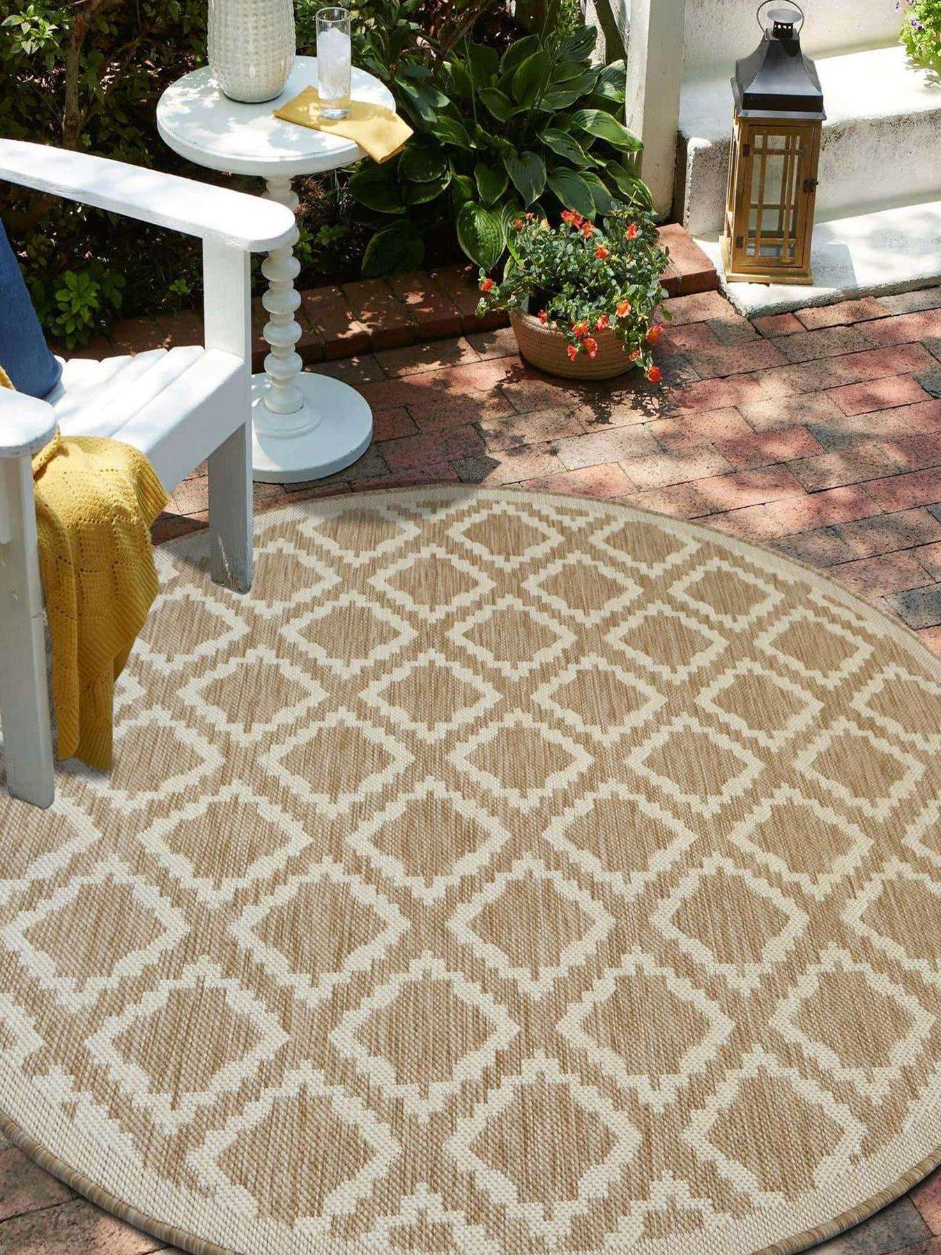 Image 1 of 6 of The Very Collection Kamina Flatweave Circle Rug