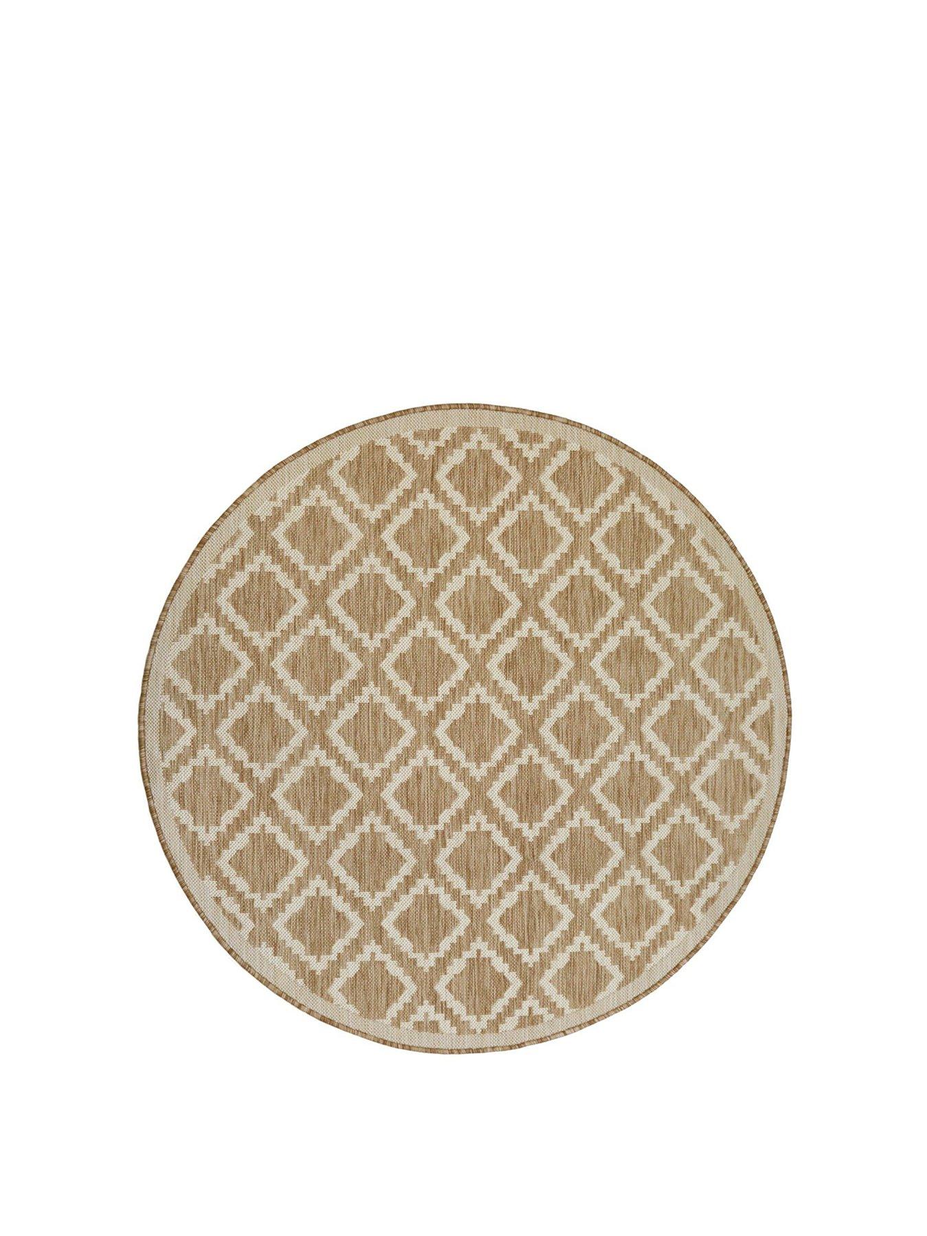 Image 2 of 6 of The Very Collection Kamina Flatweave Circle Rug