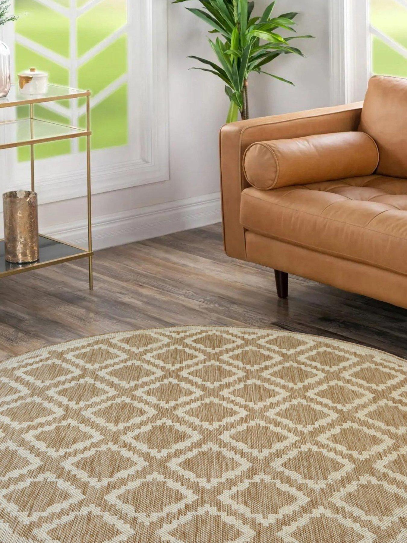 Image 6 of 6 of The Very Collection Kamina Flatweave Circle Rug
