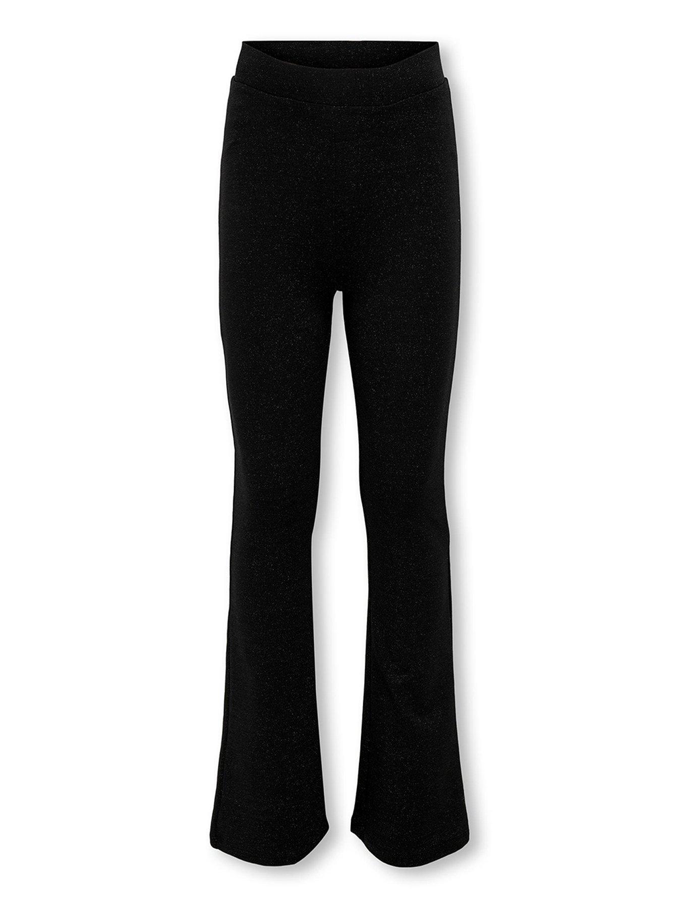 Only Kids Girls Flared Trousers - Black