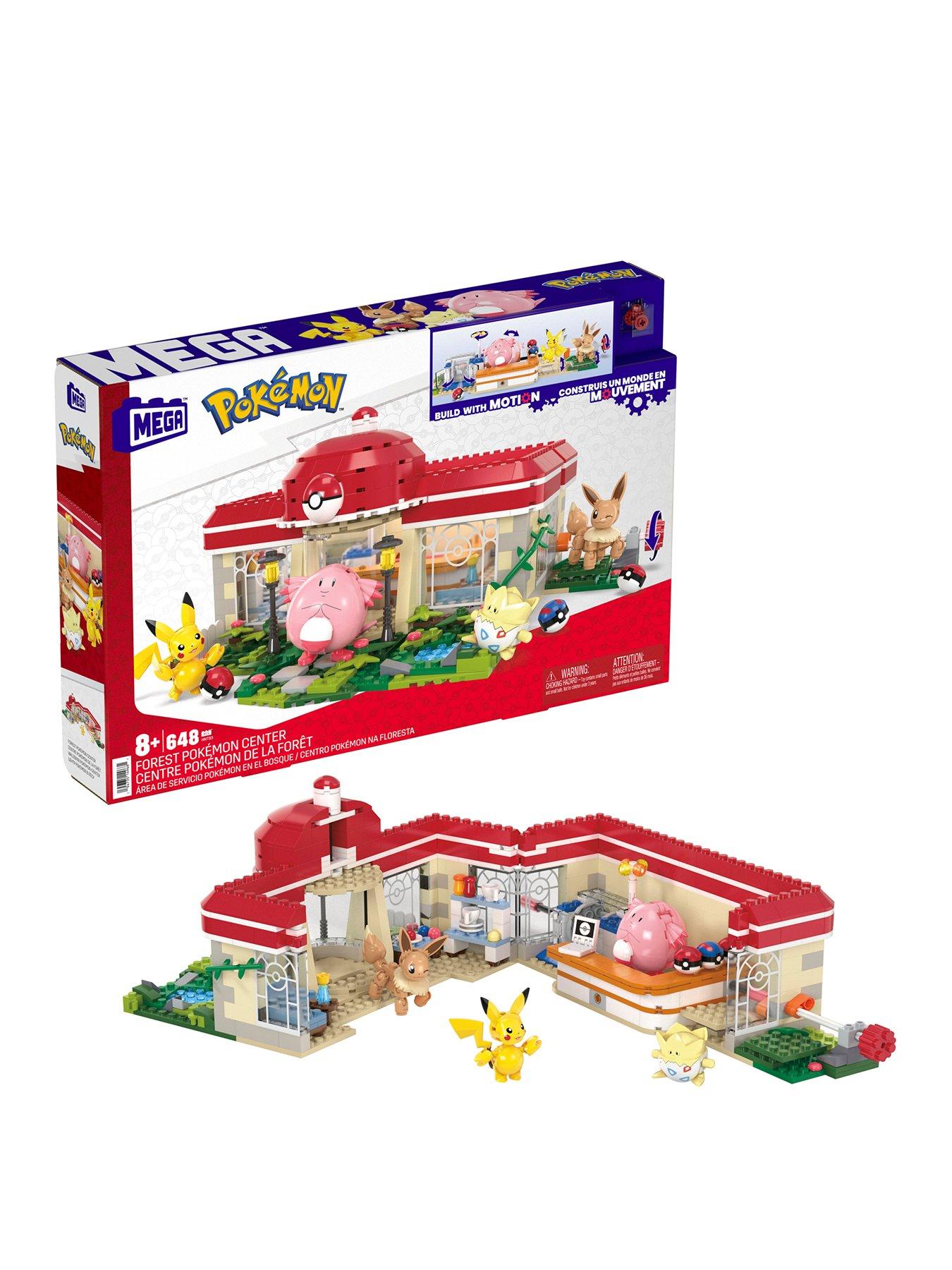 MEGA Pokemon Building Toy Kit Pikachu Set with 3 Action Figures (160  Pieces) for Kids 