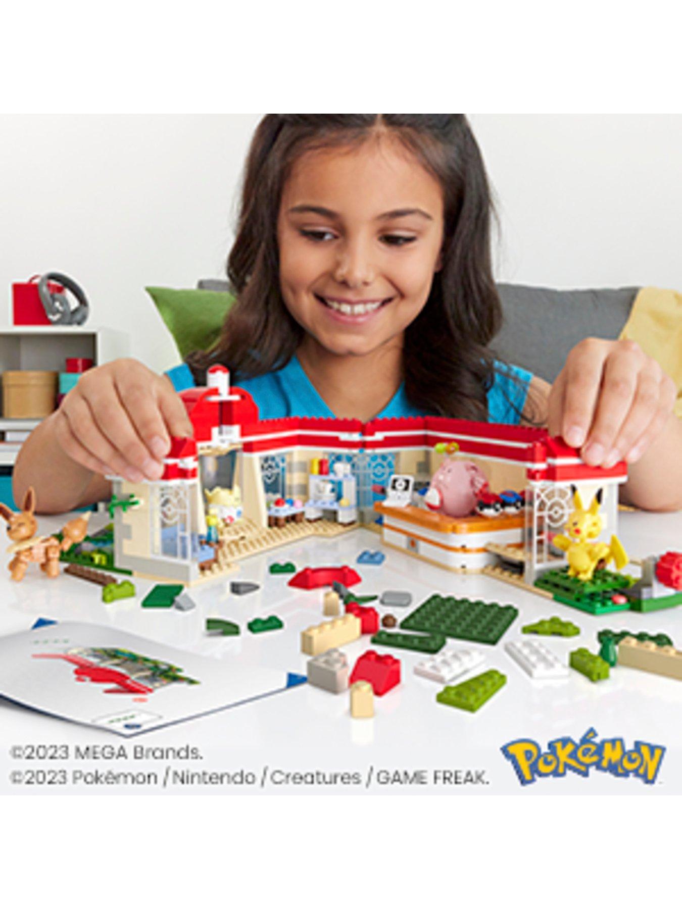 Mega Bloks MEGA Pokémon Forest Pokémon Center Building Set | very.co.uk