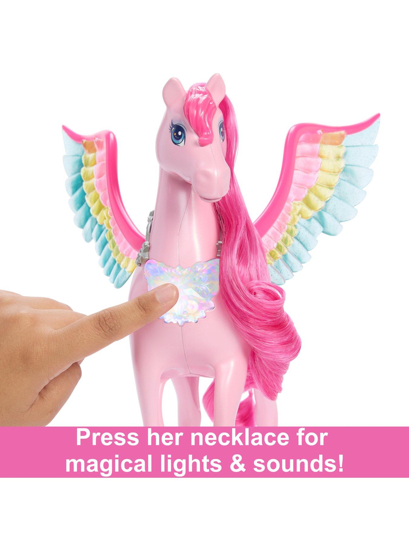 Pink discount barbie horse