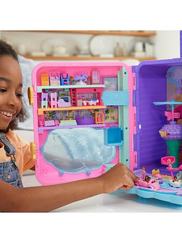 Image 2 of 6 of Polly Pocket Pollyville Resort Roll-Away Suitcase Playset