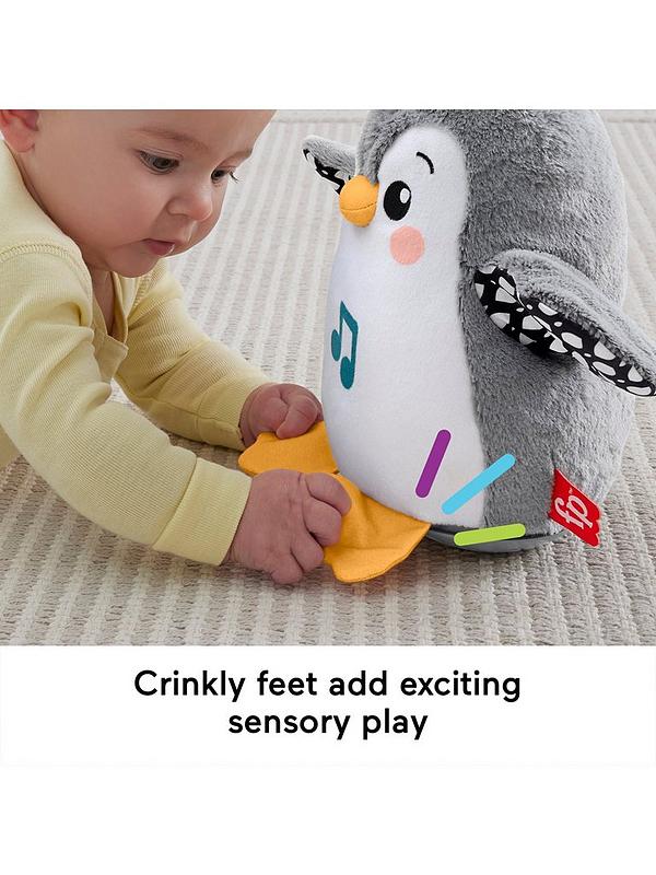 Image 6 of 7 of Fisher-Price Flap &amp; Wobble Penguin Newborn Musical Toy