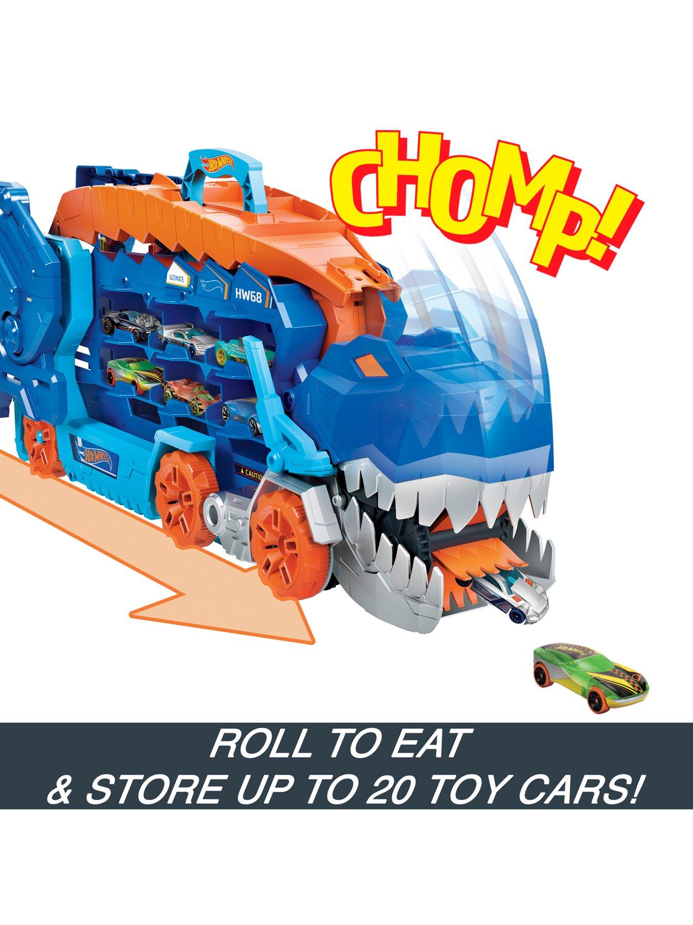 Buy Hot Wheels City Ultimate Hauler, Transforms Into A T-Rex with Race  Track, Stores 20 Plus Cars