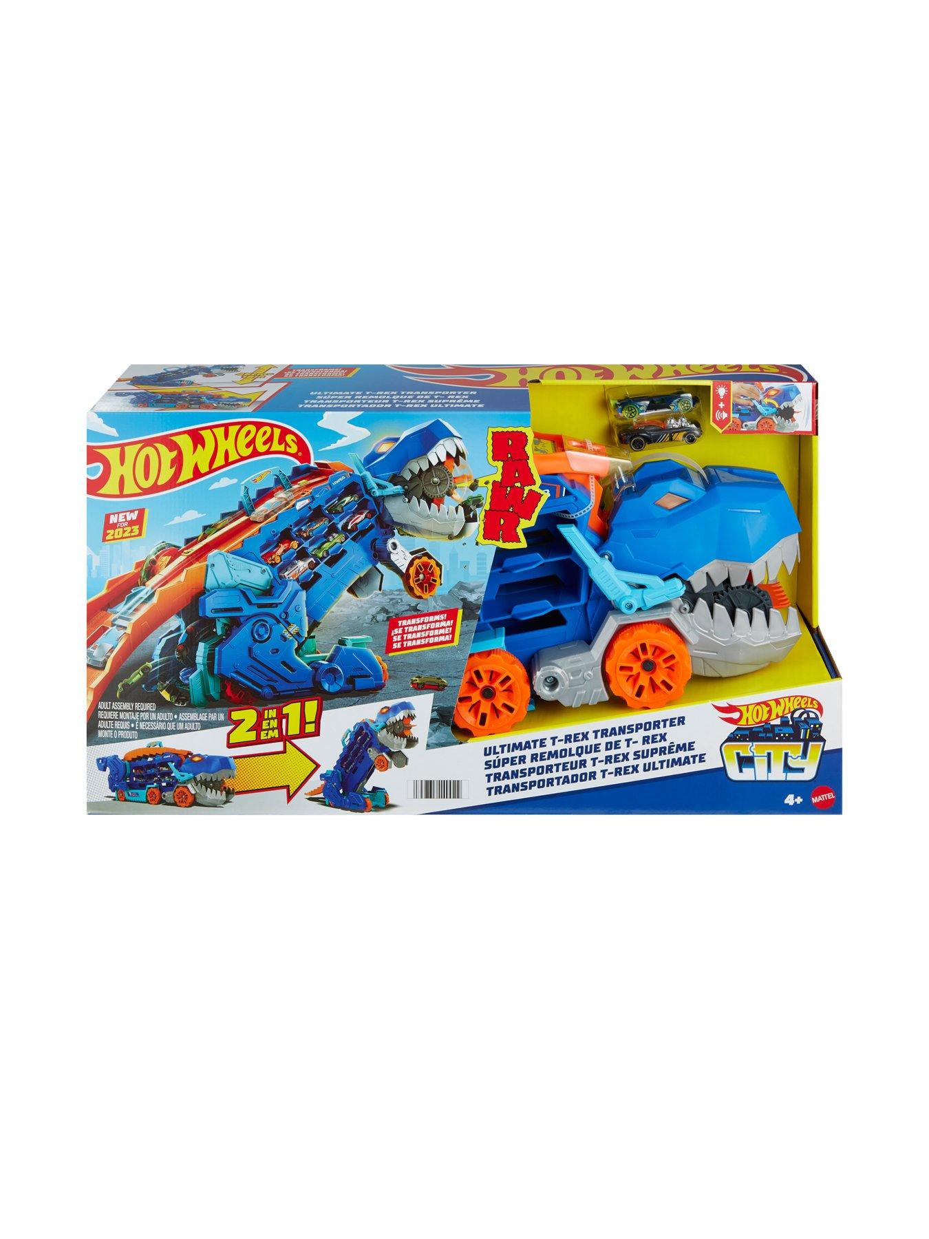 Hot Wheels City Ultimate T-Rex Transporter Playset | Very.co.uk