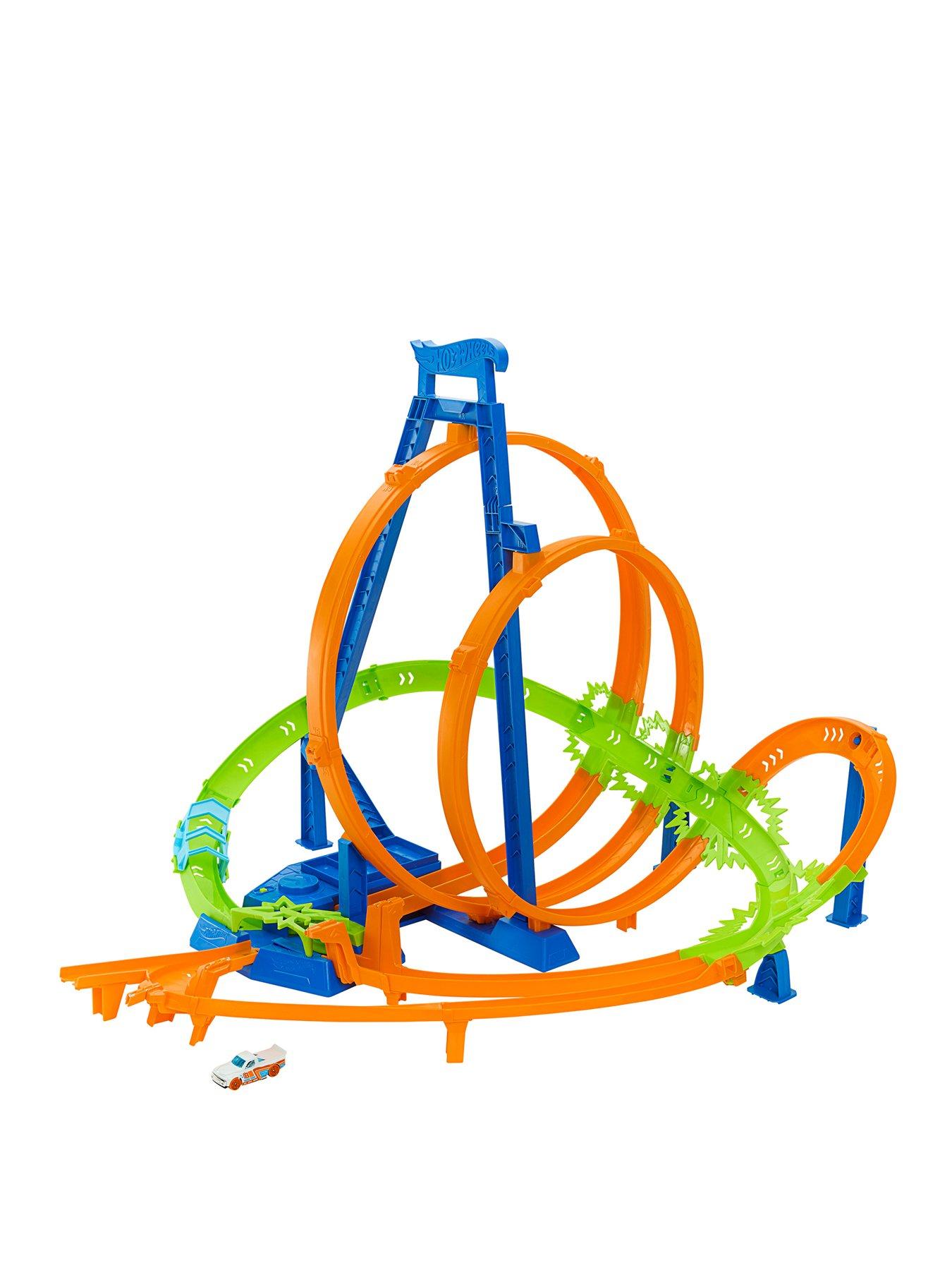 Hot Wheels Track Builder Straight Track With Car 15 Feet [Styles