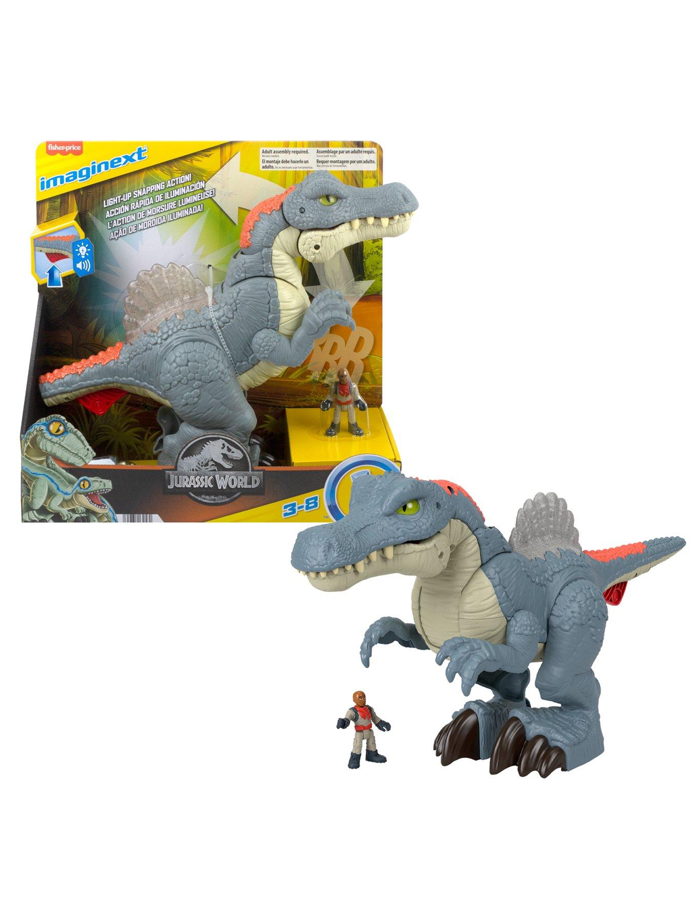 Imaginext Jurassic World Indominus Rex Dinosaur Toy with Thrashing Action  for Preschool Child