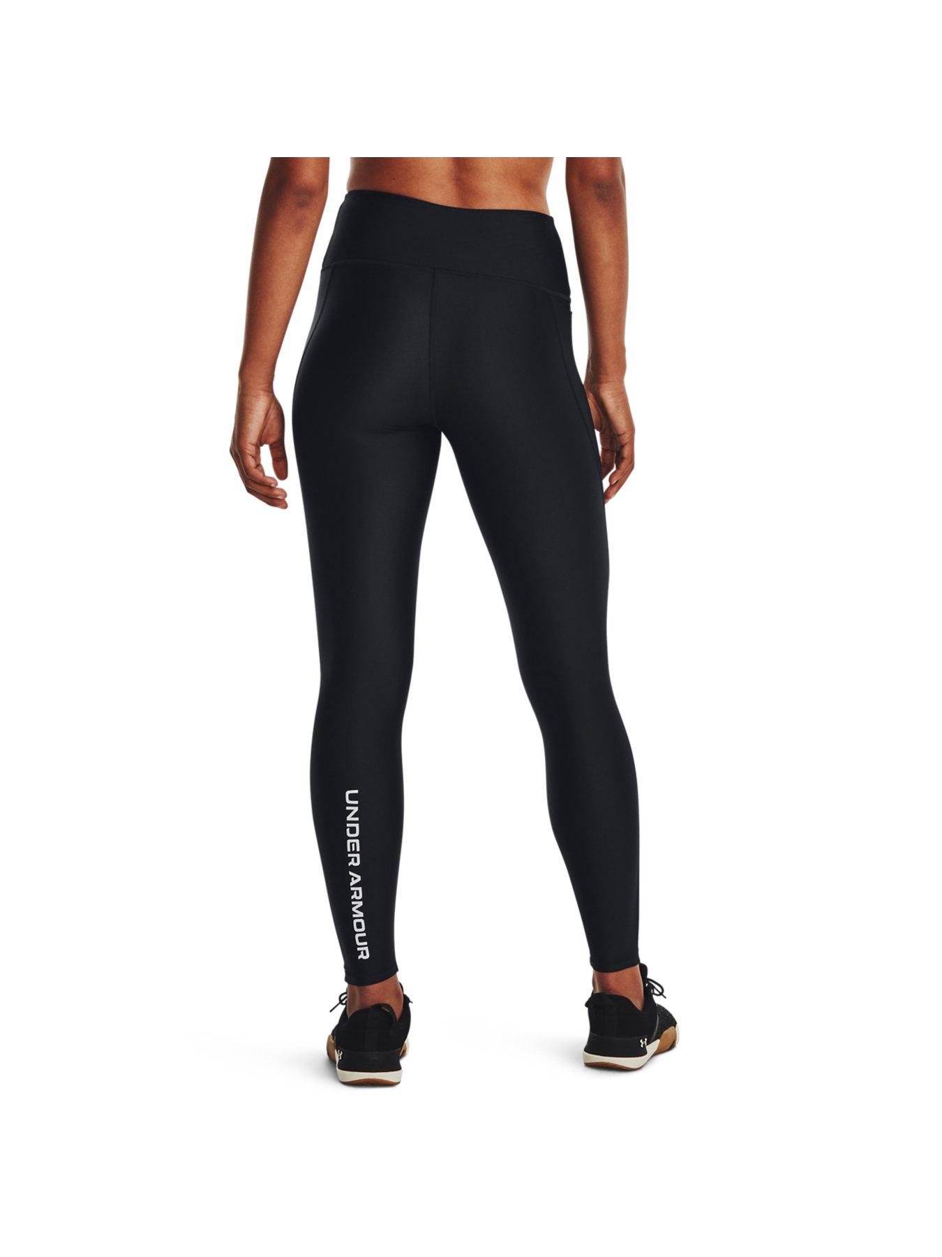 UNDER ARMOUR Womens Training Heat Gear Authentics Legging - Black/White