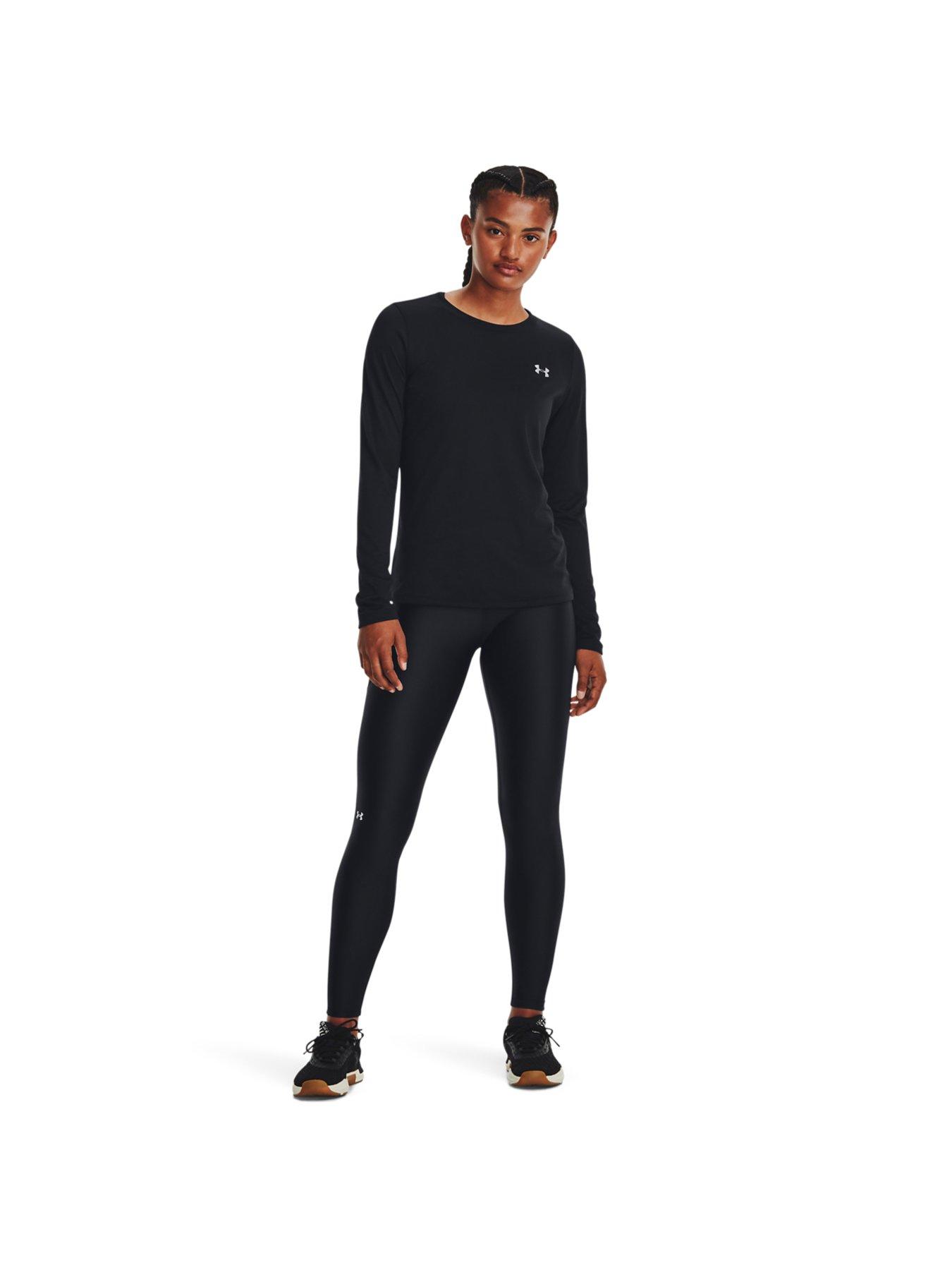 UNDER ARMOUR Women's Training HeatGear® Armour Leggings - Black/White ...