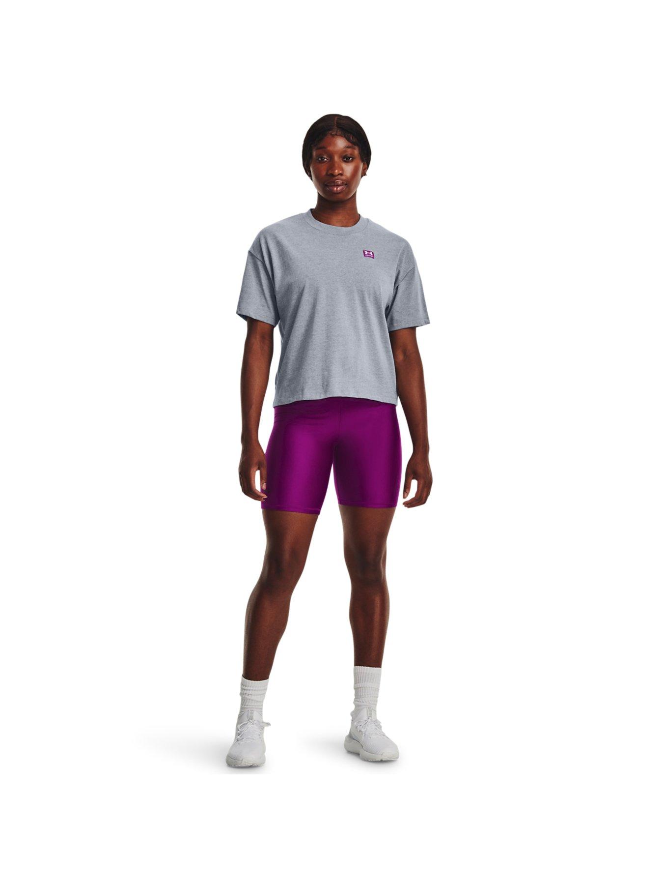 UNDER ARMOUR Training HeatGear Armour Bike Shorts Purple very