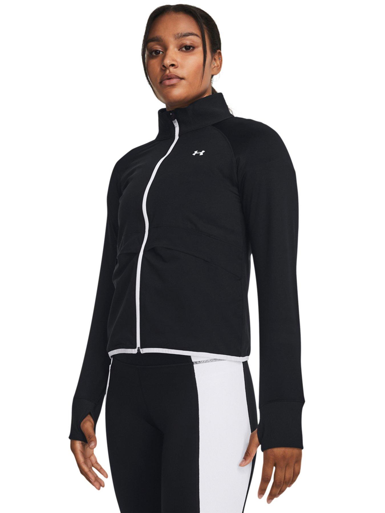 Womens Training ColdGear Armour Jacket Black White