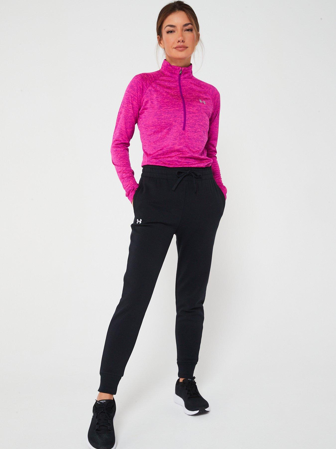 Image 3 of 4 of UNDER ARMOUR Women's Training Rival Fleece Joggers - Black