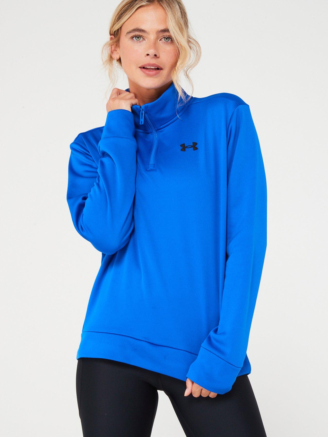 Under Armour UA Ladies Coldgear 1/2 Zip Colour Block Top - Black