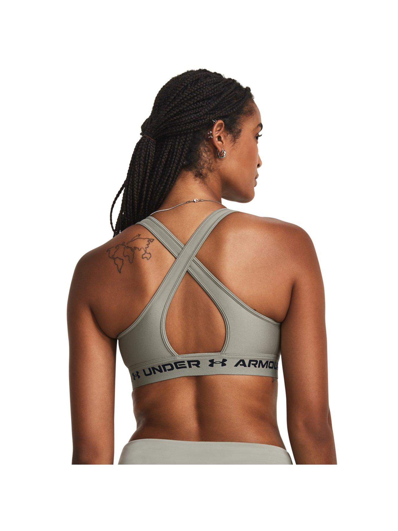 Buy Under Armour Crossback Mid Sports Bras Women Coral, Black