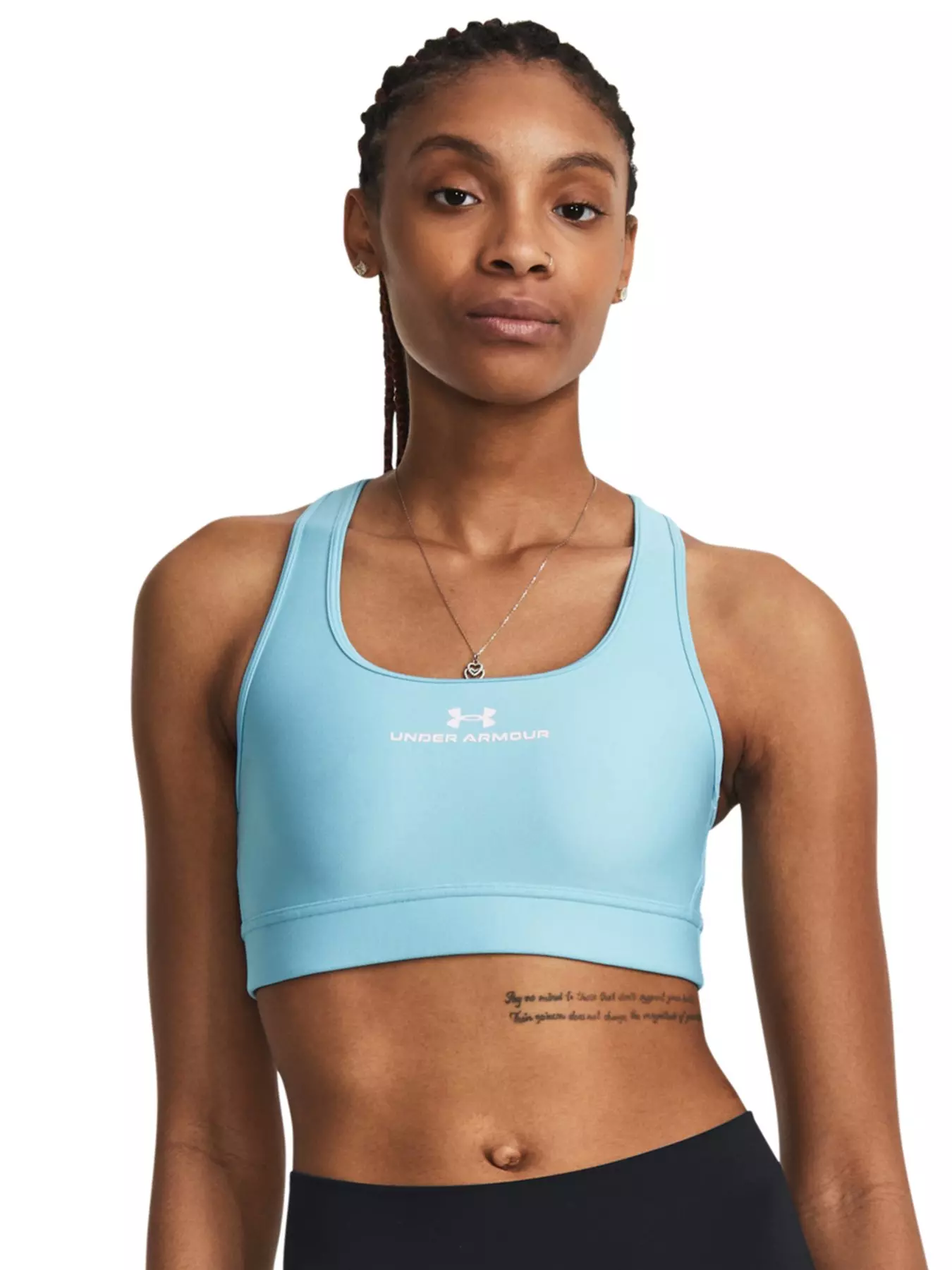  Under Armour Cross-Back Mid Bra Cruise Gold