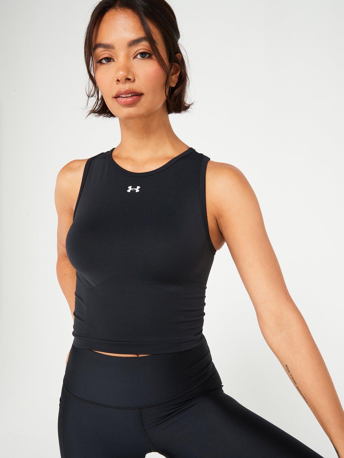 undefined Womens Training Seamless Tank - Black/White