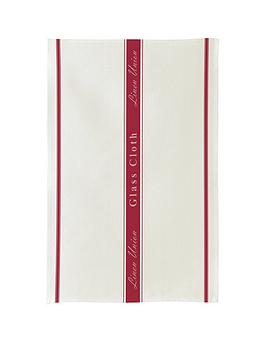 Product photograph of Ulster Weavers Glass Cloth - Linen Union - Red from very.co.uk
