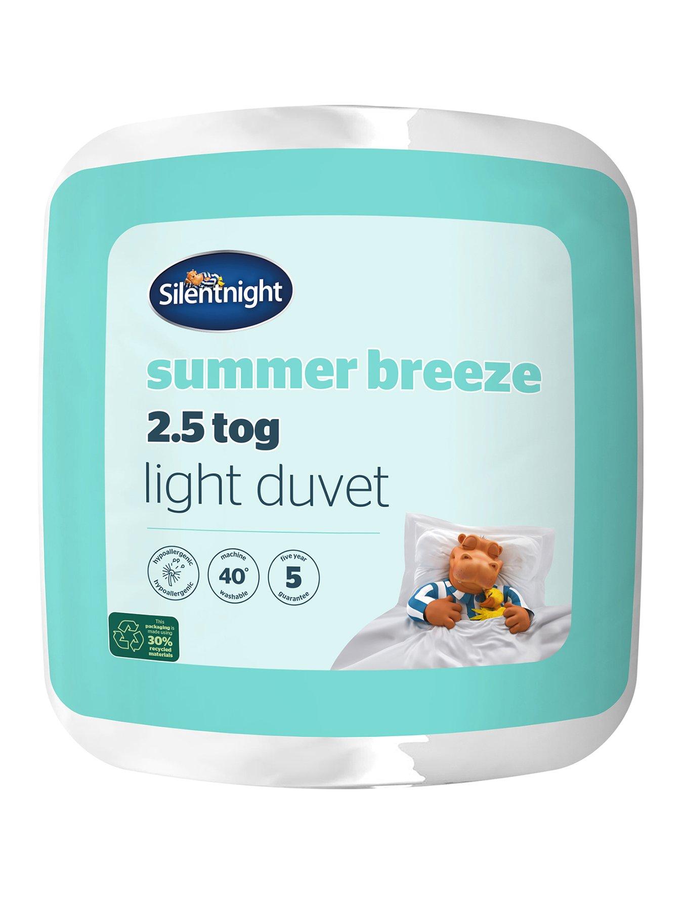 Product photograph of Silentnight Summer Breeze 2 5 Tog Duvet - White from very.co.uk