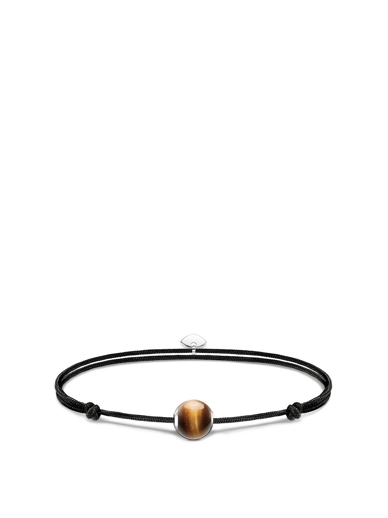 Product photograph of Thomas Sabo Karma Bead Safety Bracelet from very.co.uk