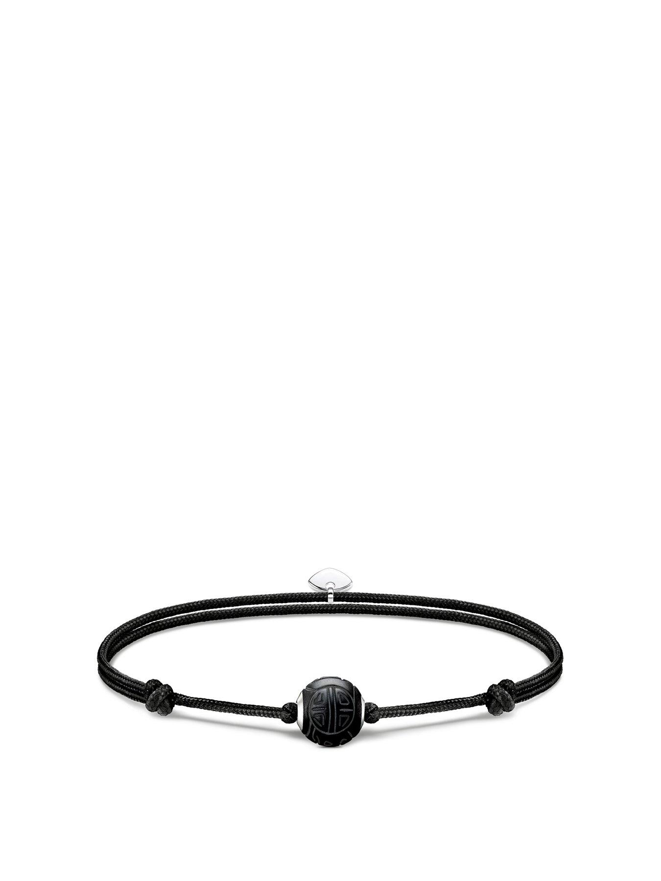 Product photograph of Thomas Sabo Karma Bead Gratitude Bracelet from very.co.uk