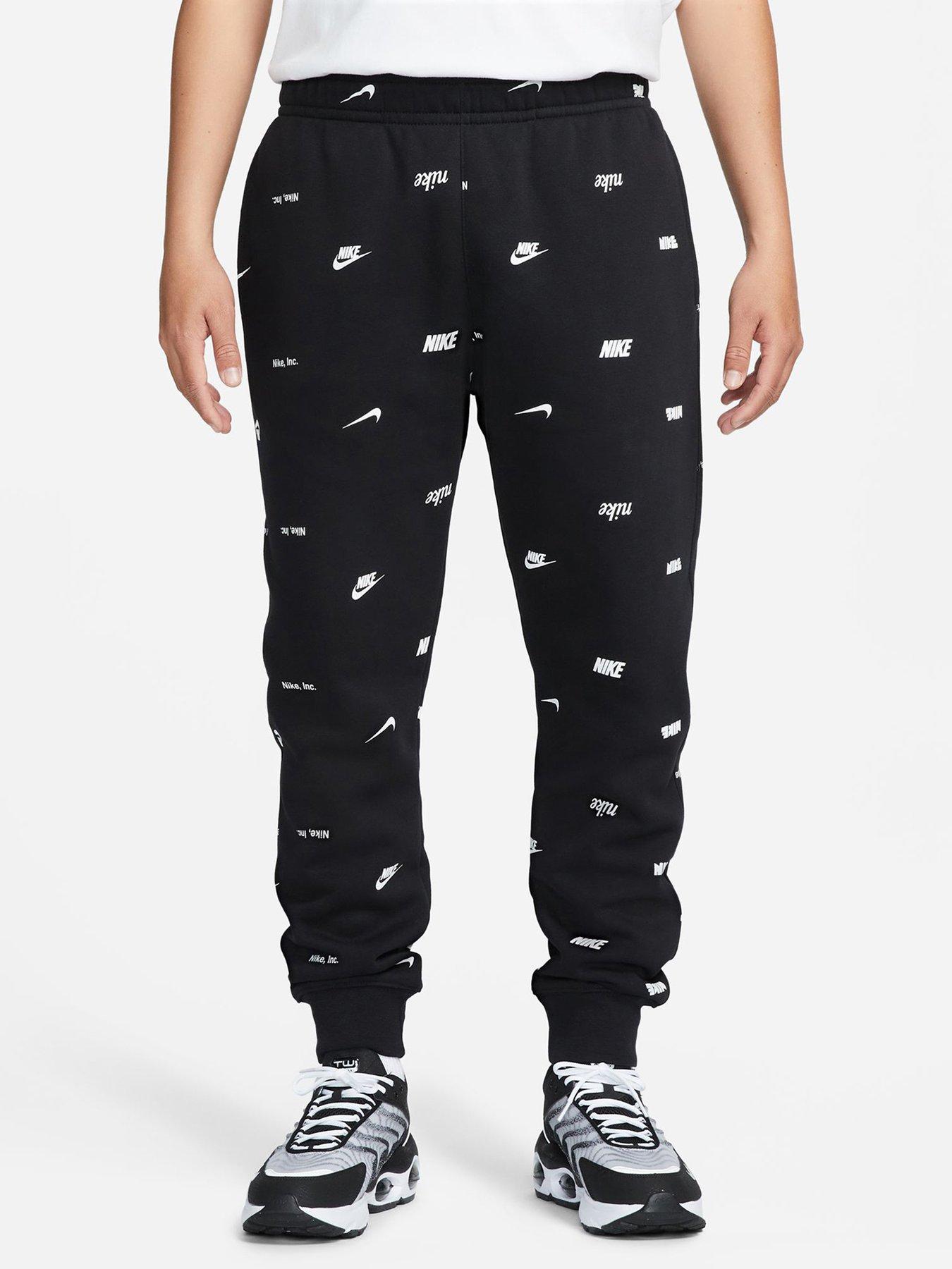 Nike club sale joggers black