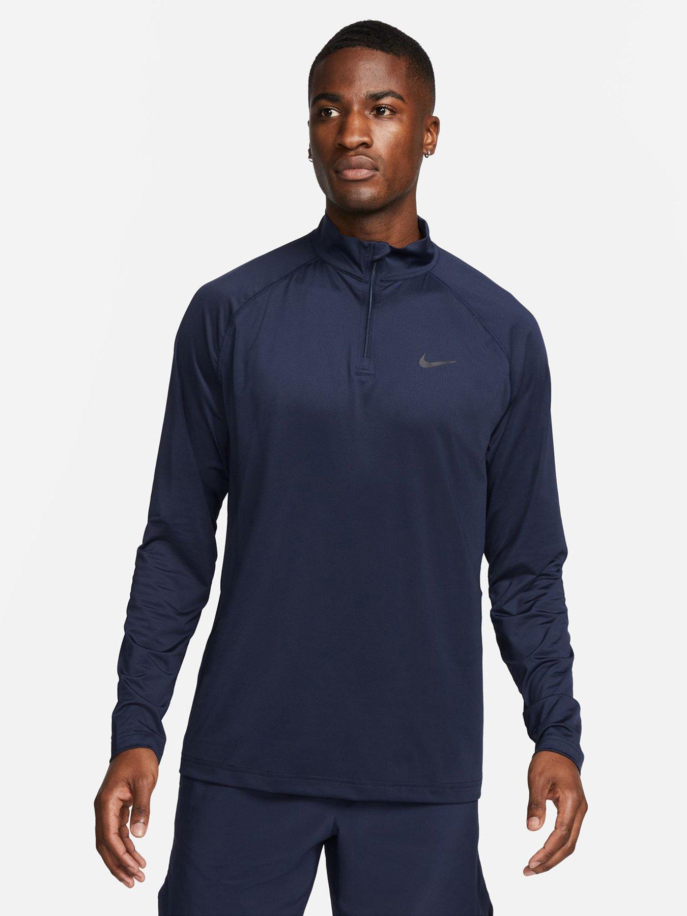 Nike blue half sales zip top