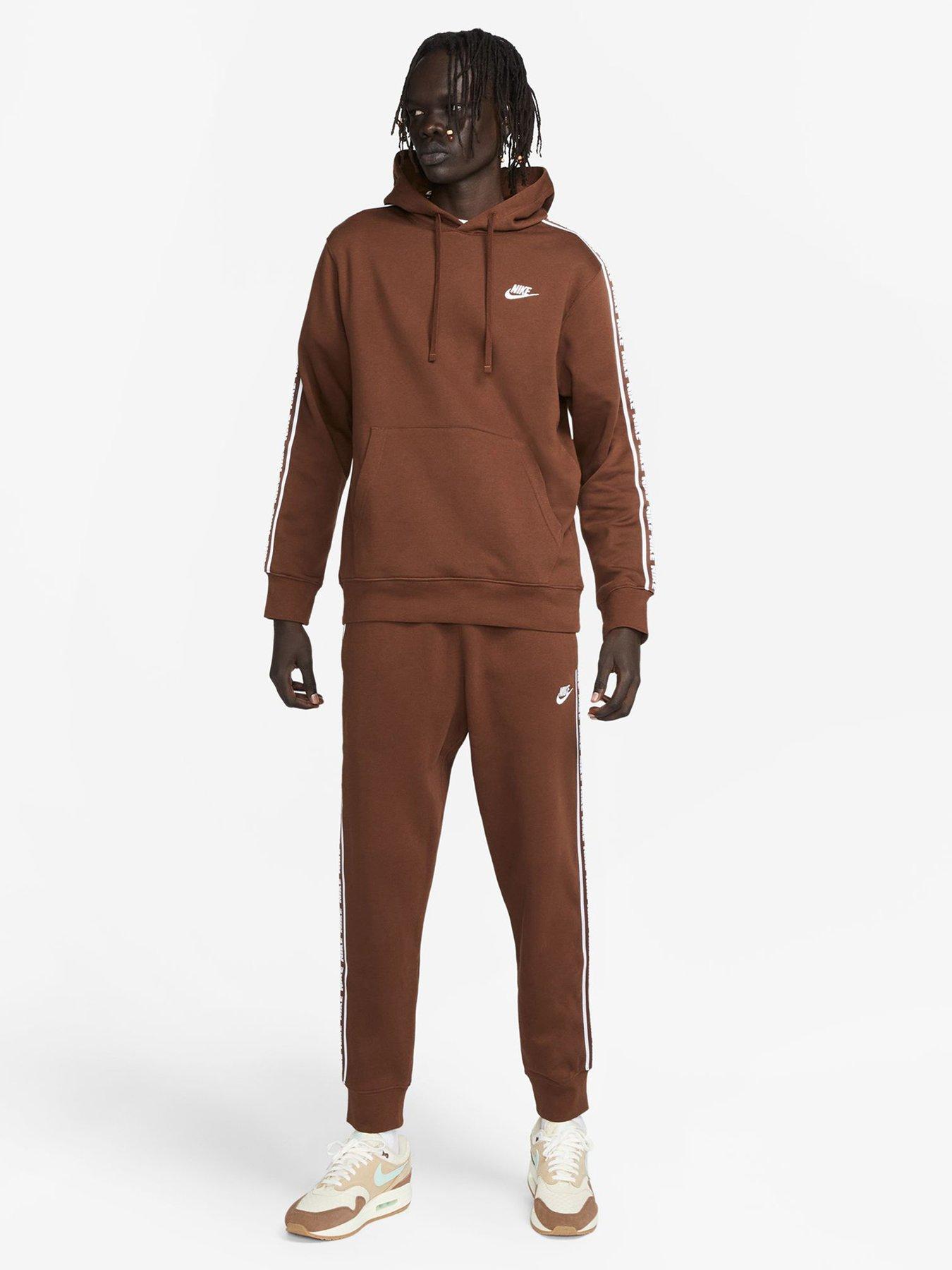 Nike Club Fleece Tracksuit - Brown