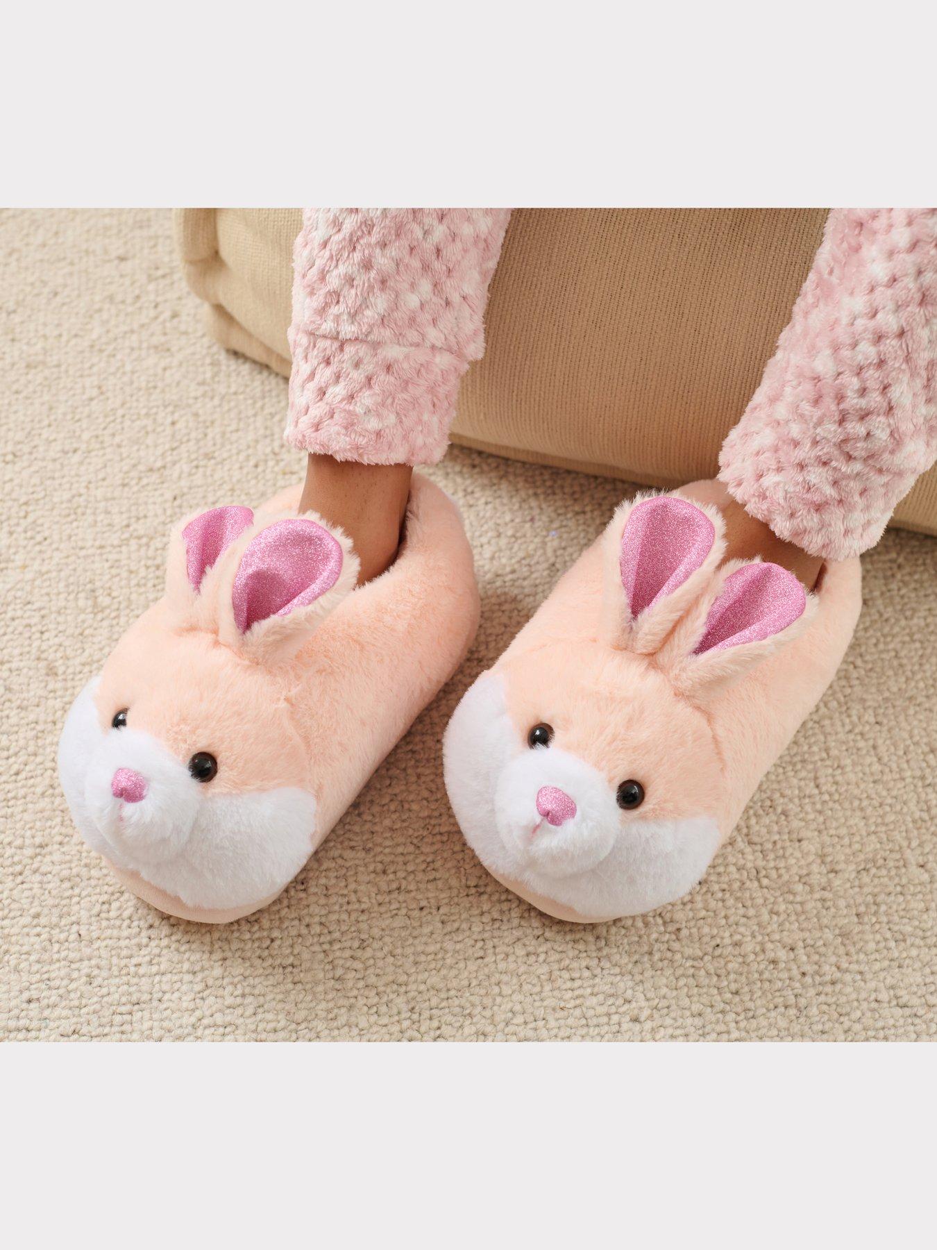 Pink Bunny Slippers