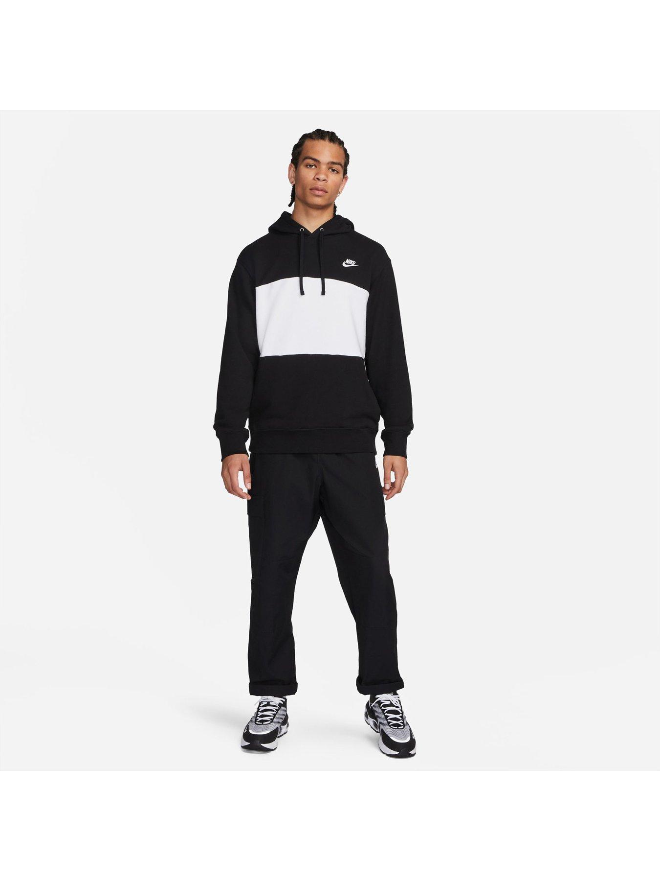 Club Colour Block Hoodie Black