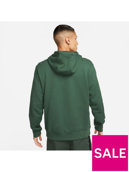 stillFront image of nike-club-colour-block-hoodie-green