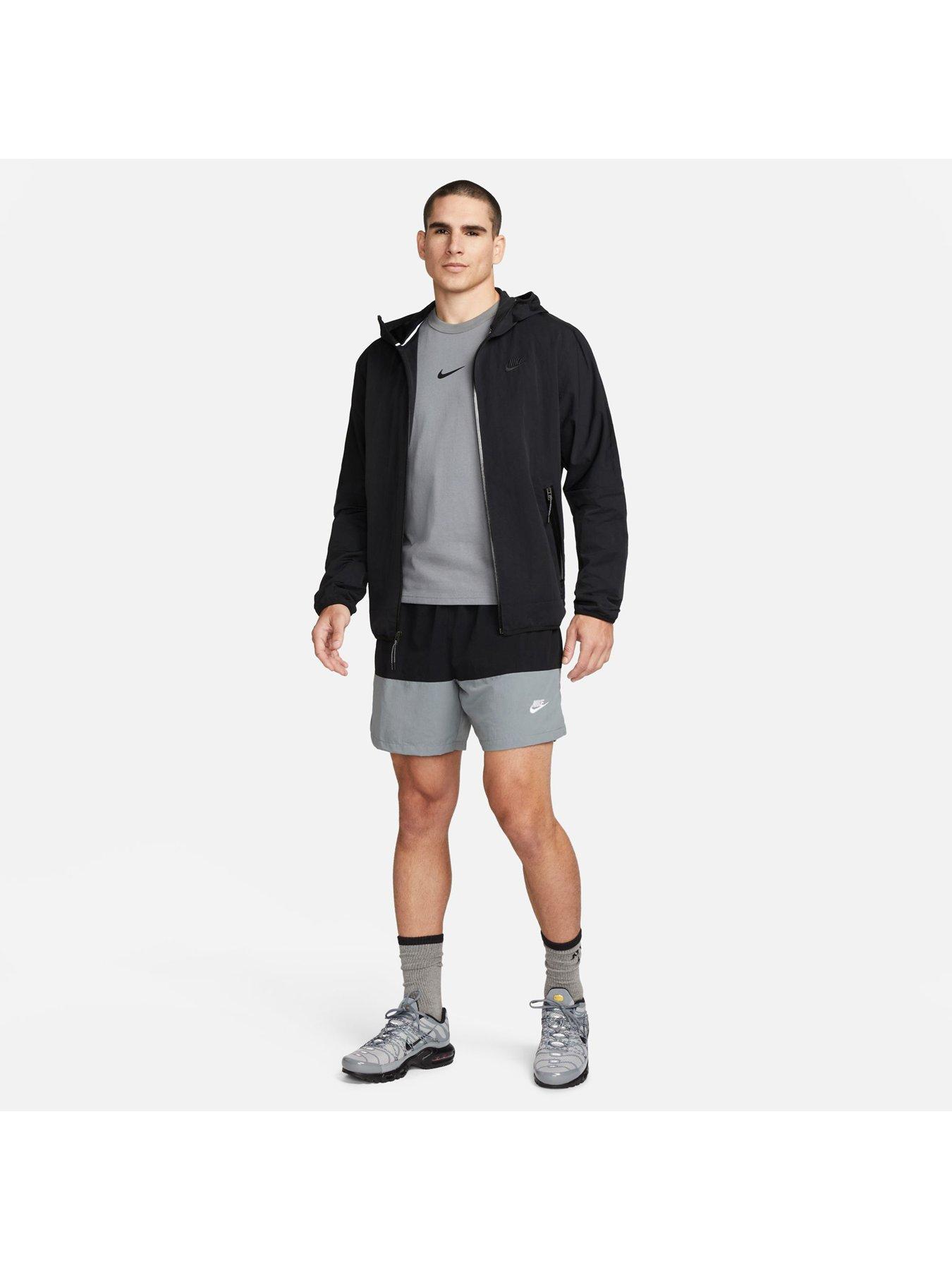 Image 3 of 6 of Nike Club Colour Block Woven Shorts - Black