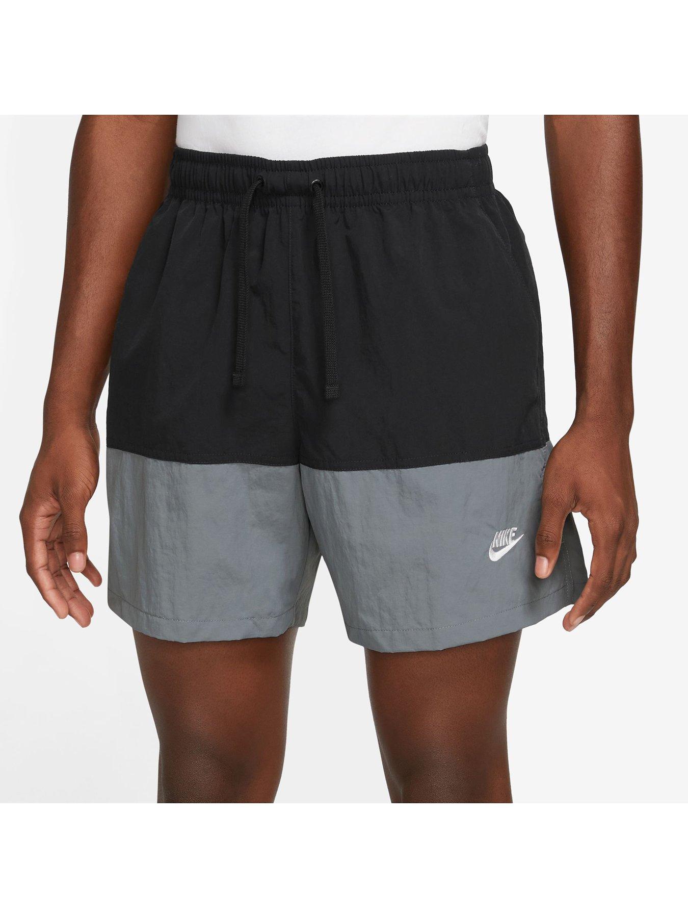 Image 4 of 6 of Nike Club Colour Block Woven Shorts - Black