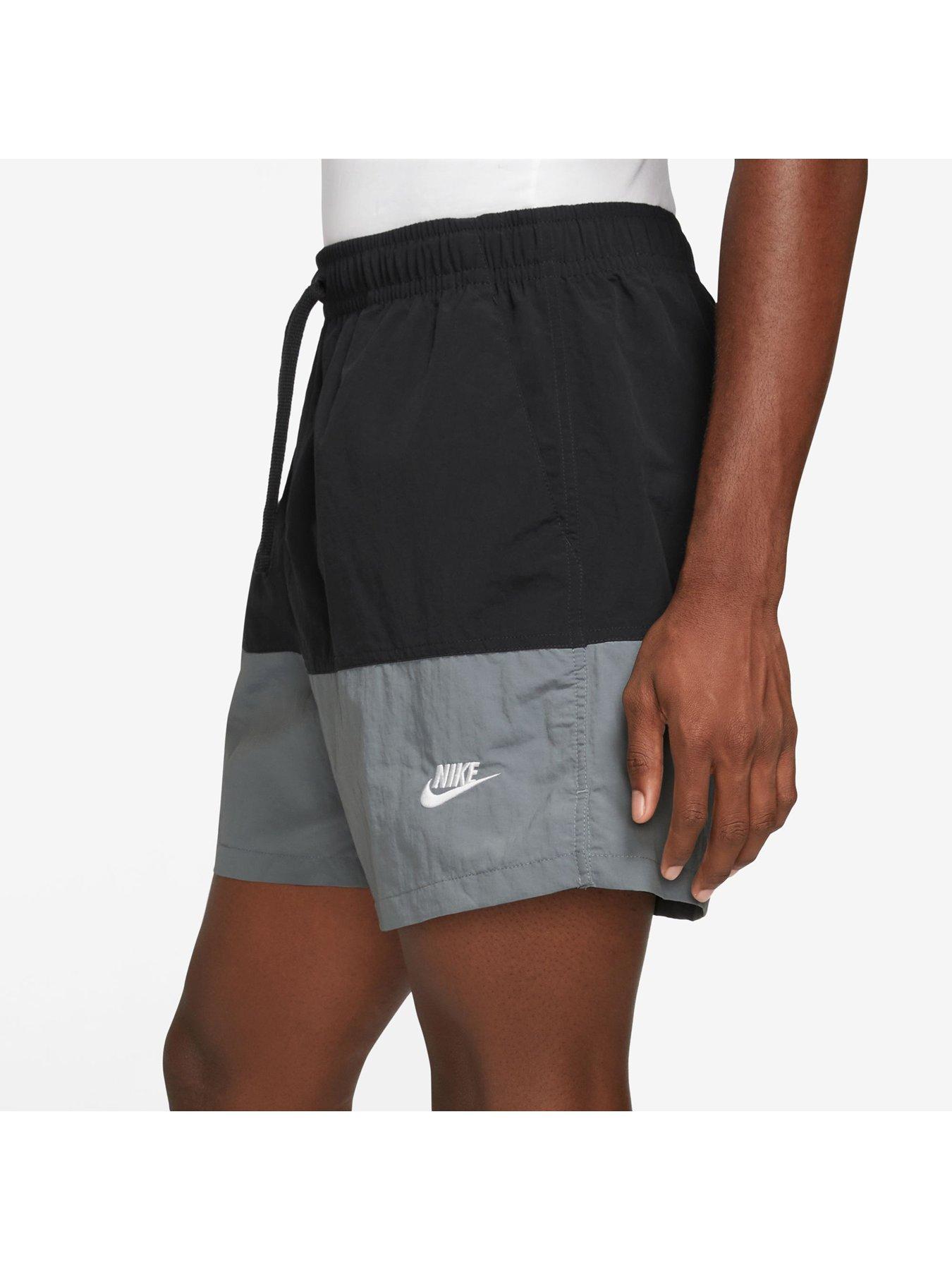 Image 5 of 6 of Nike Club Colour Block Woven Shorts - Black