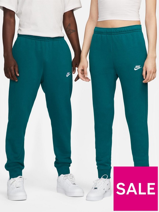 front image of nike-nsw-club-fleece-joggers-blue