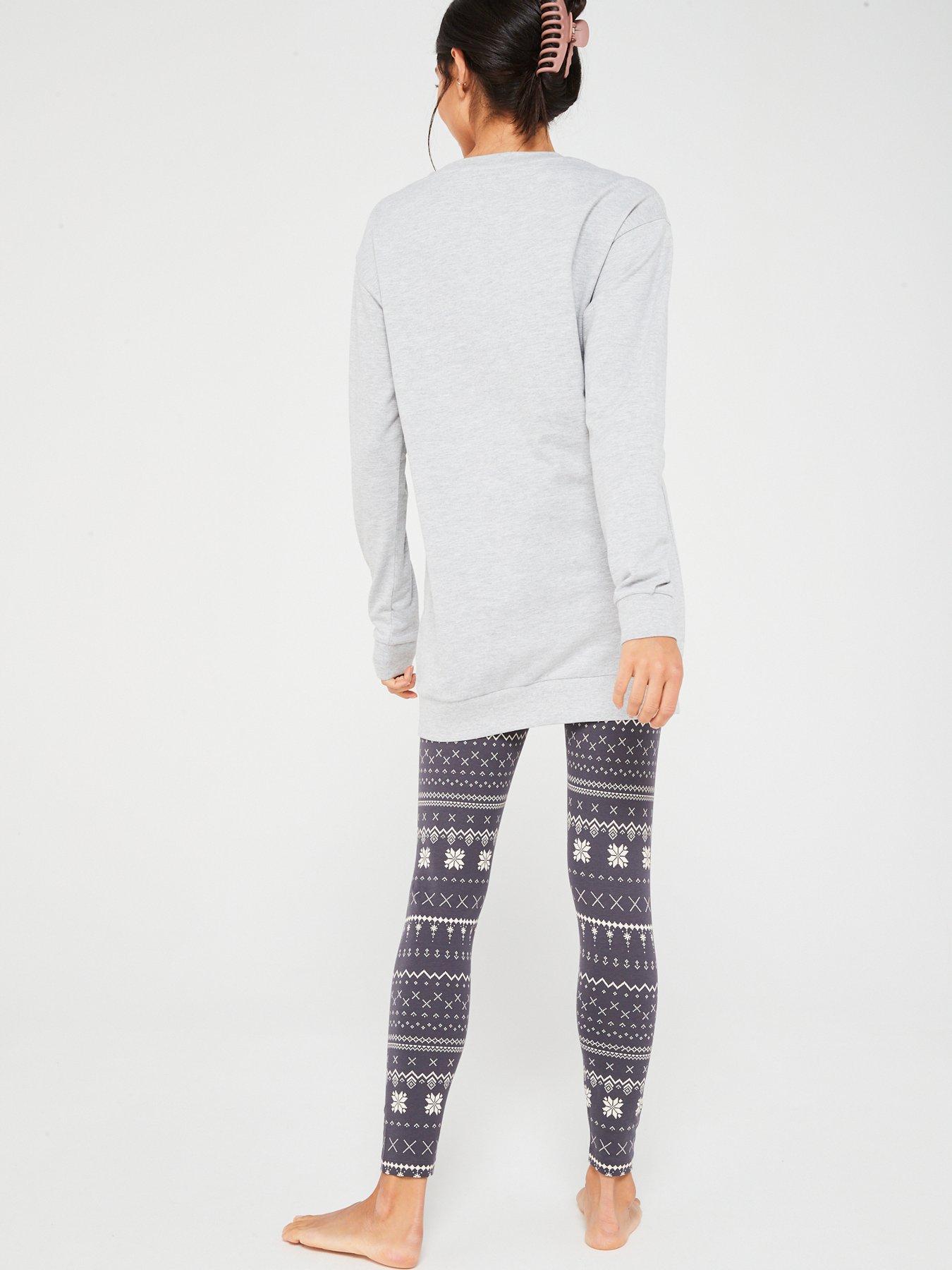 Sweat and Legging PJ Set Grey