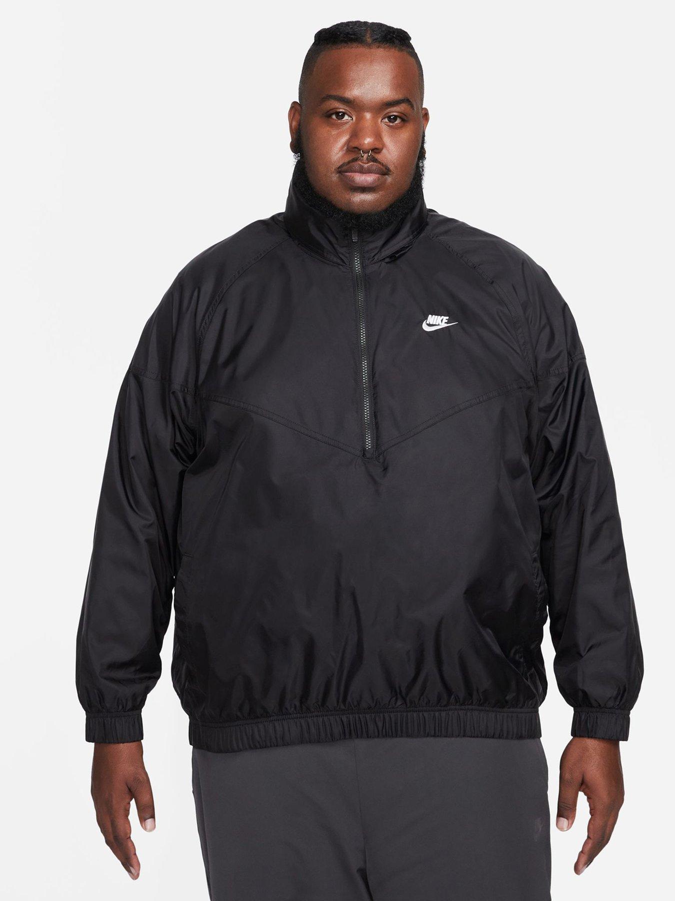 Nike Wind Ready Anorak - Black (Plus Size) | Very.co.uk