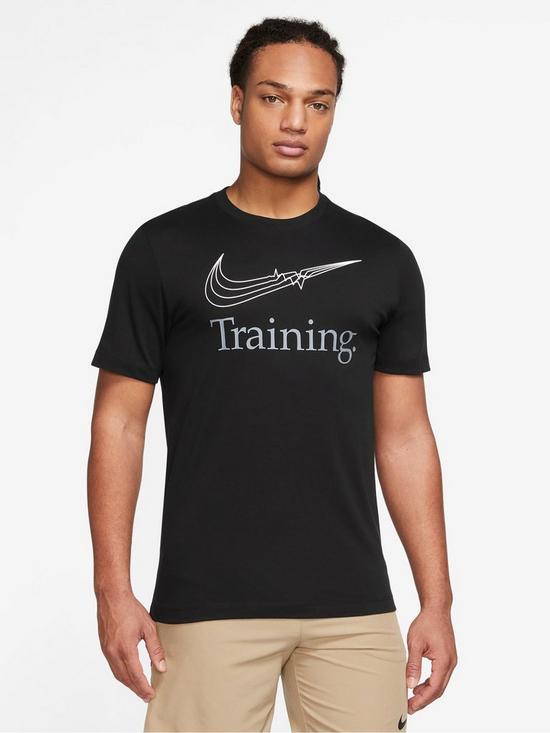 Nike Dri Fit Training T-shirt - Black | very.co.uk
