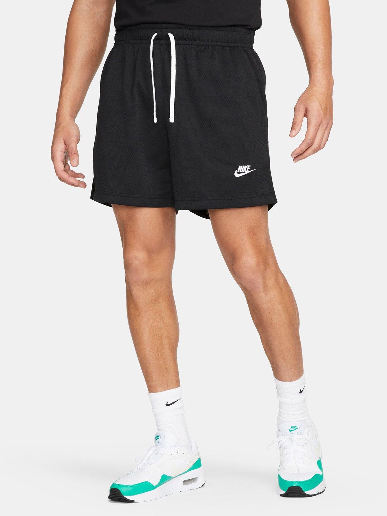 Relaxed Fit Mesh Shorts - Black - Men