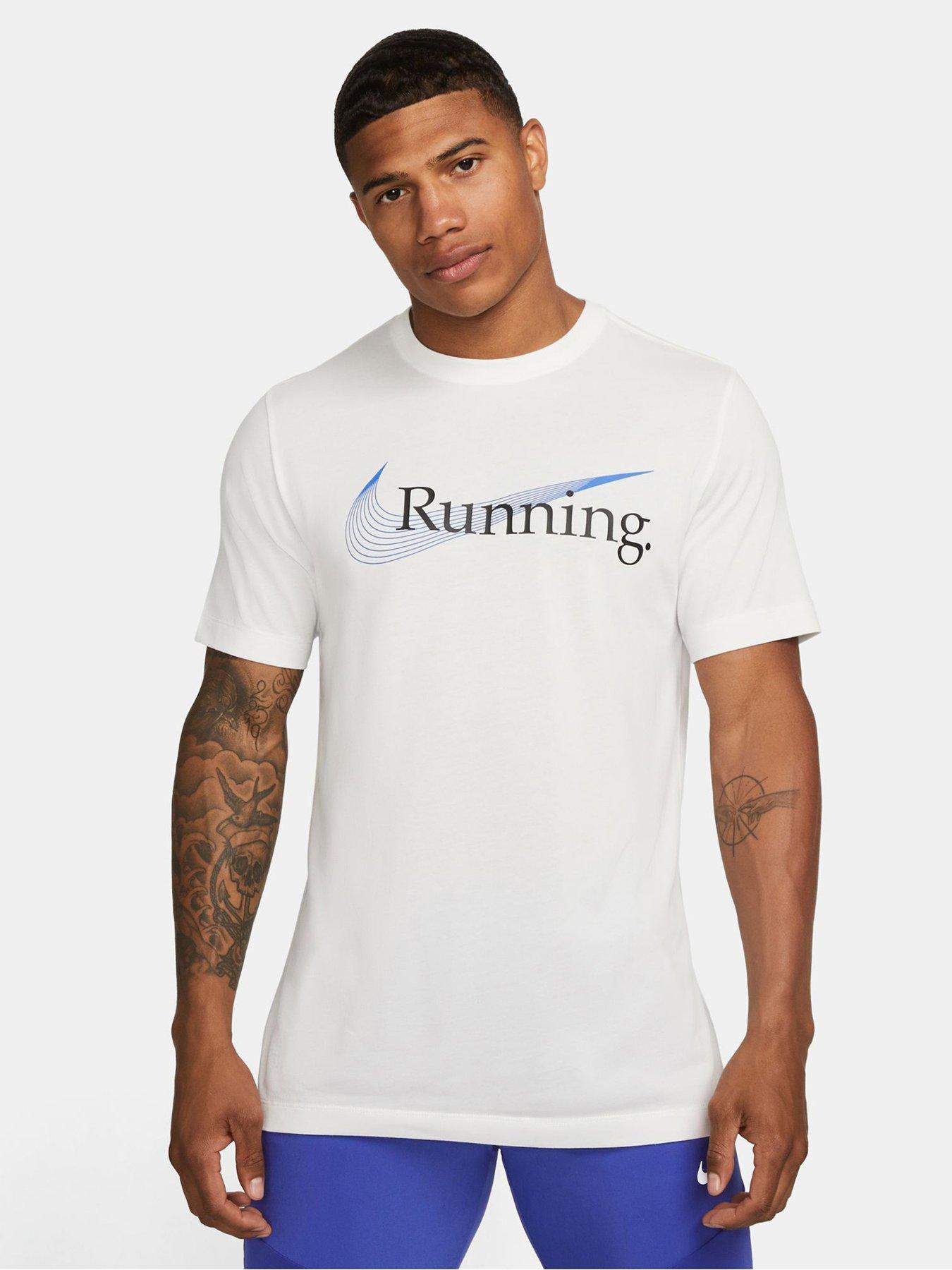 Running t shop shirt white