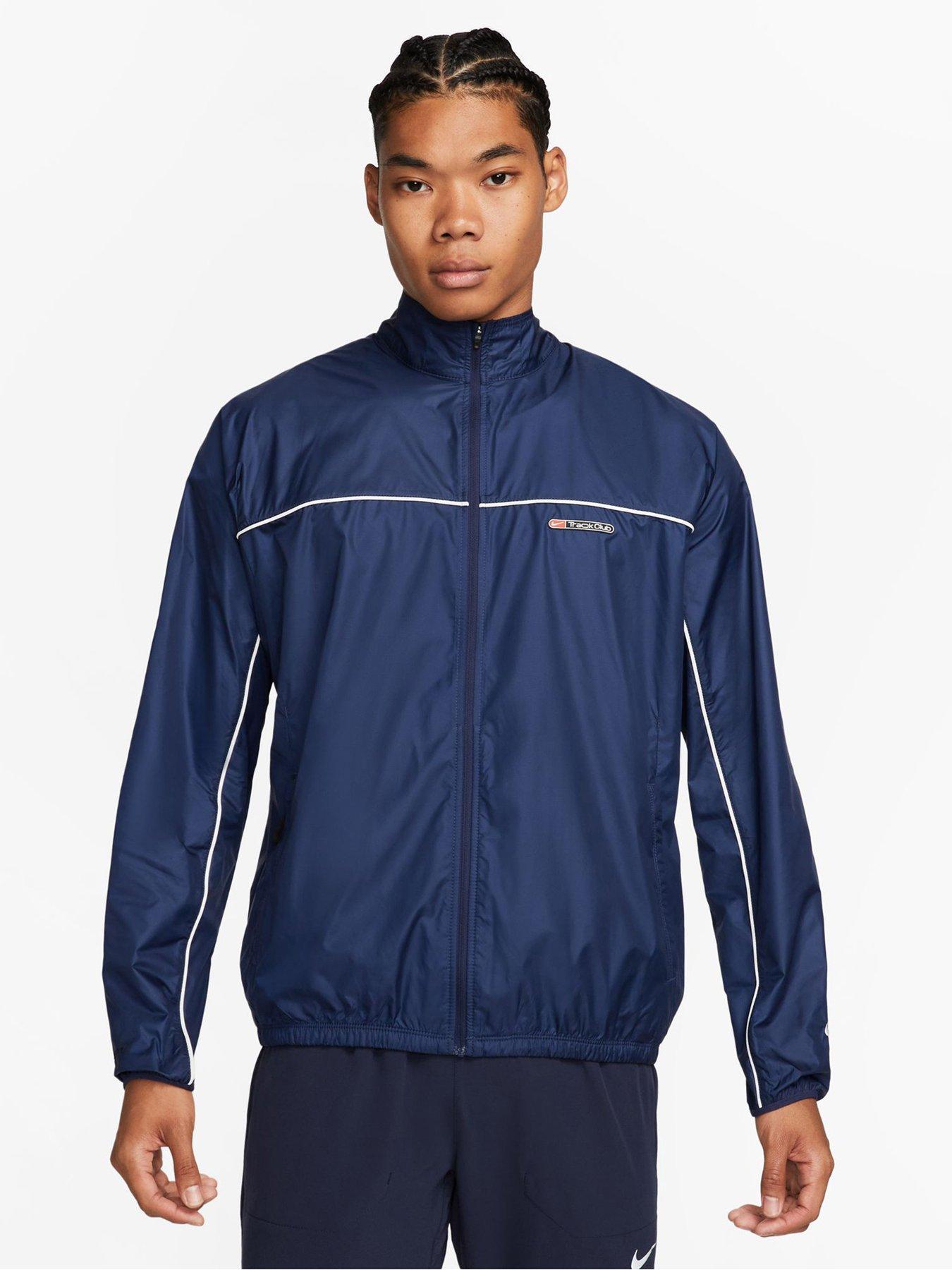 Navy shop running jacket