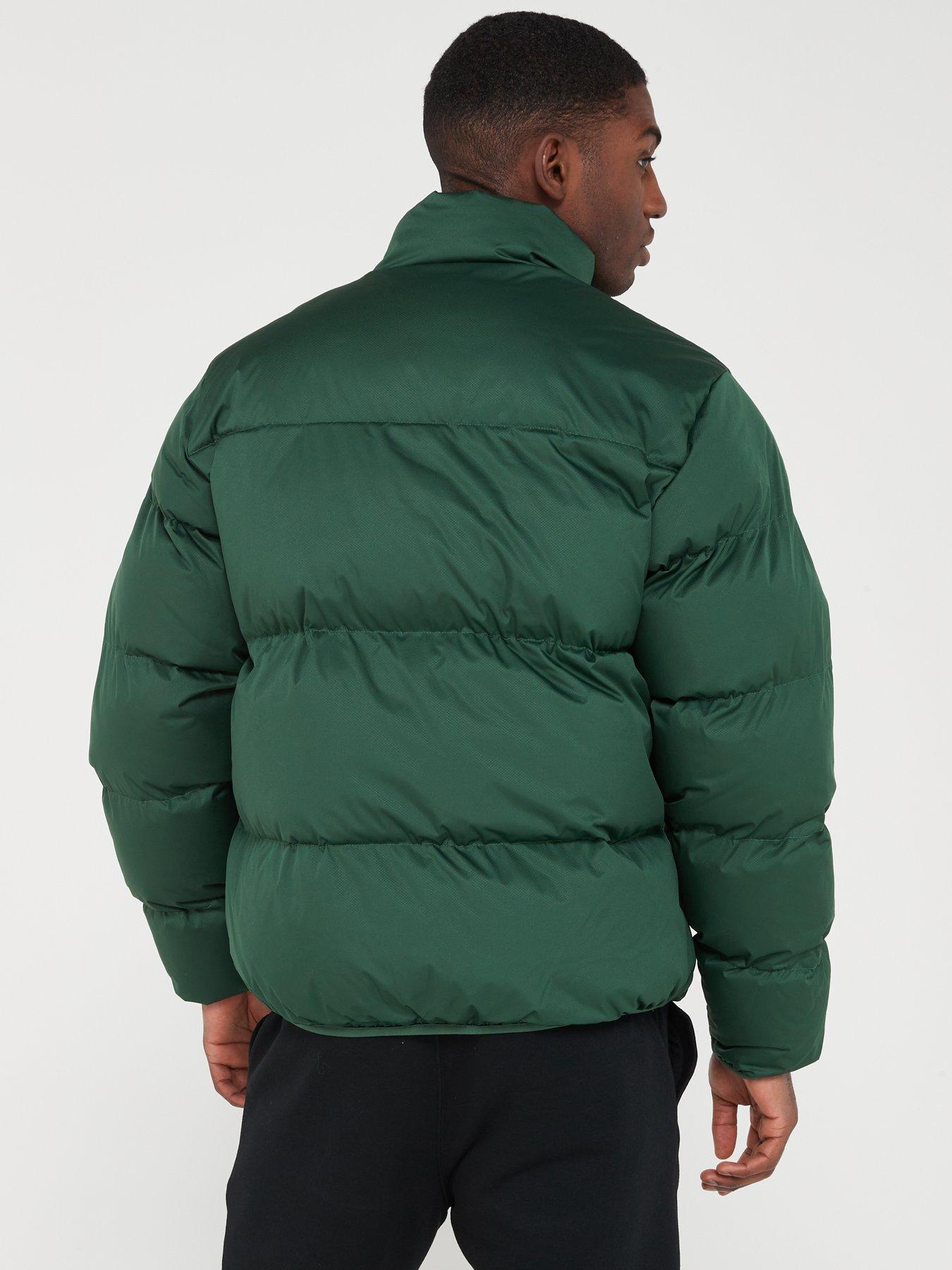 Mens green puffer outlet jacket