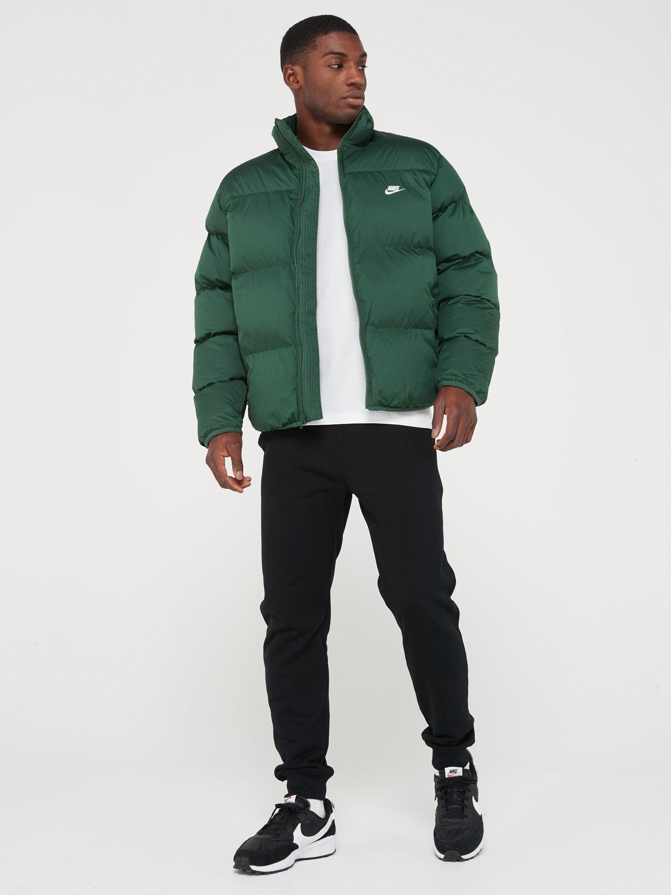 Green nike hotsell puffer jacket