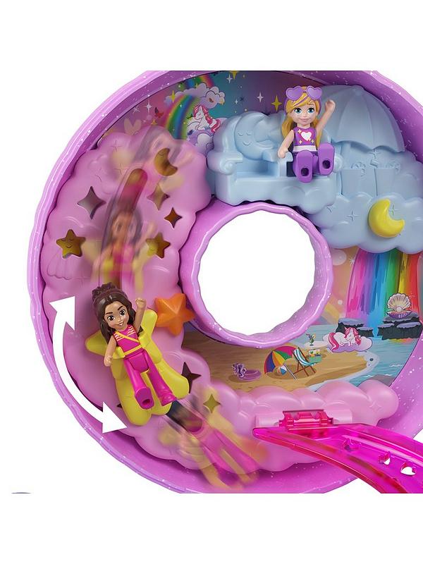 Image 5 of 6 of Polly Pocket Unicorn Floatie Compact Micro Doll Playset