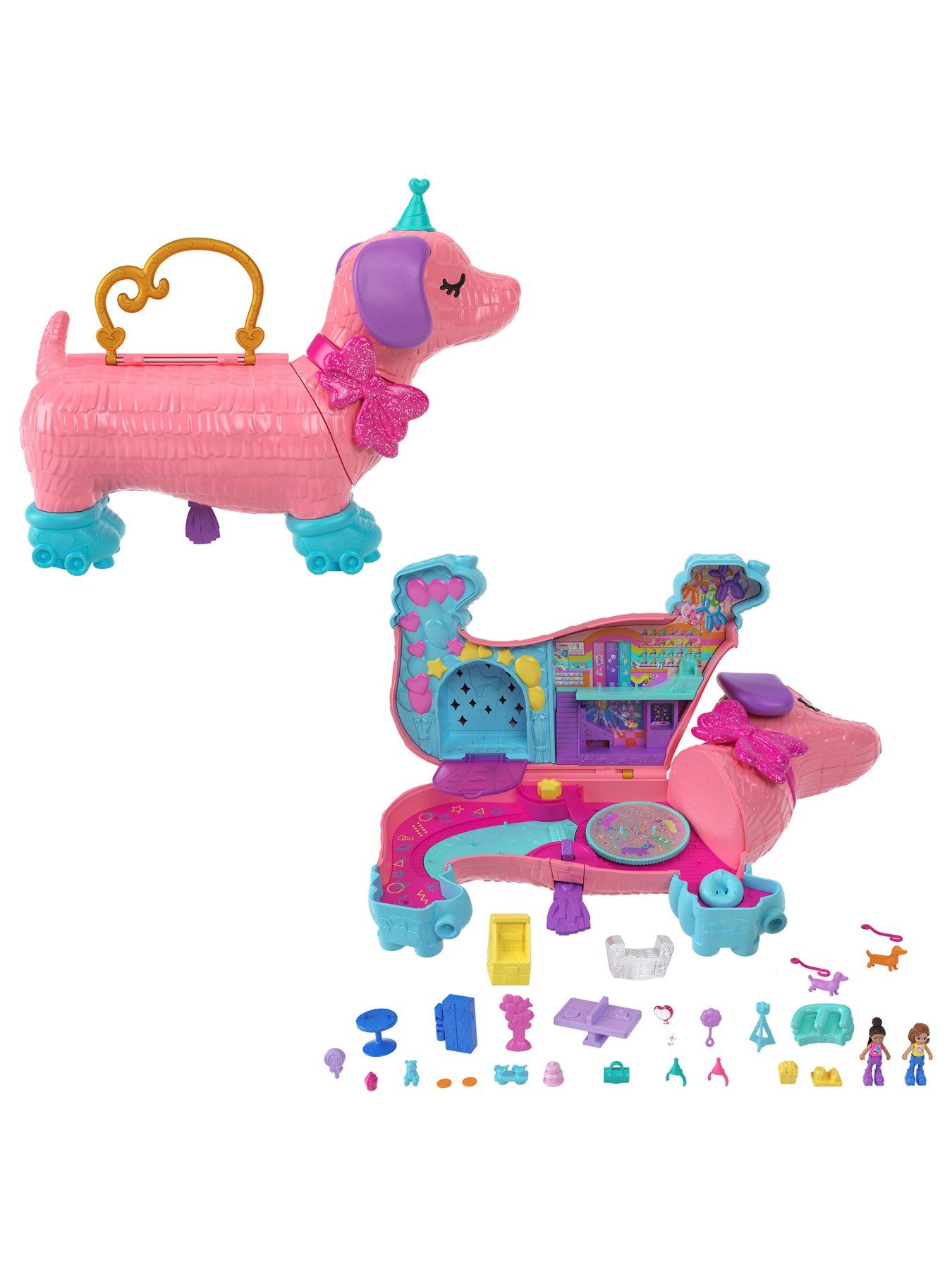 Polly Pocket Groom & Glam Poodle Compact Micro Doll Playset | Very