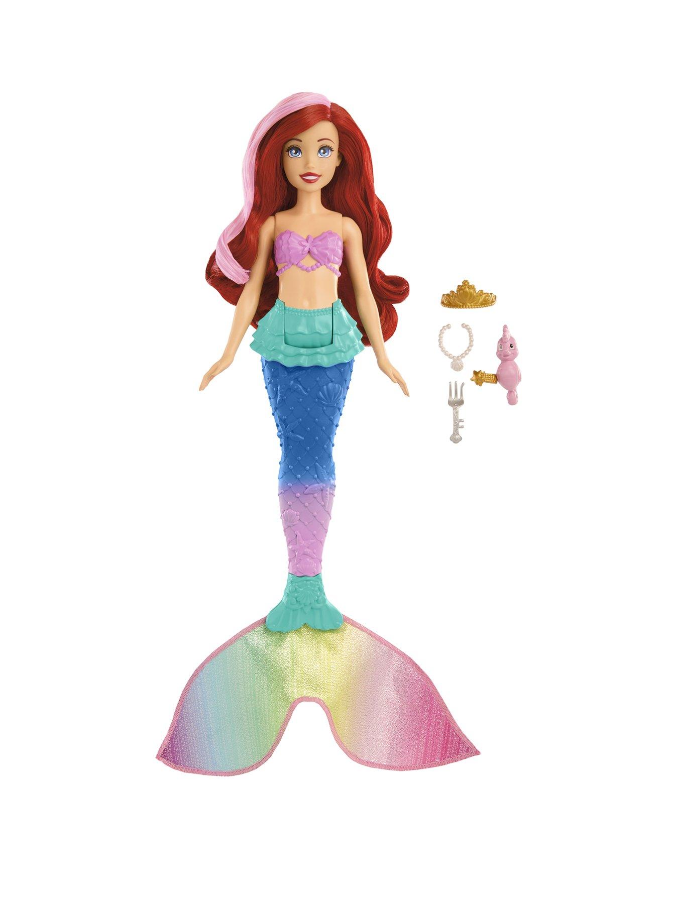 RARE 2010 Disney Mattel Ariel Little Mermaid Barbie Doll Swimming Action  Moving