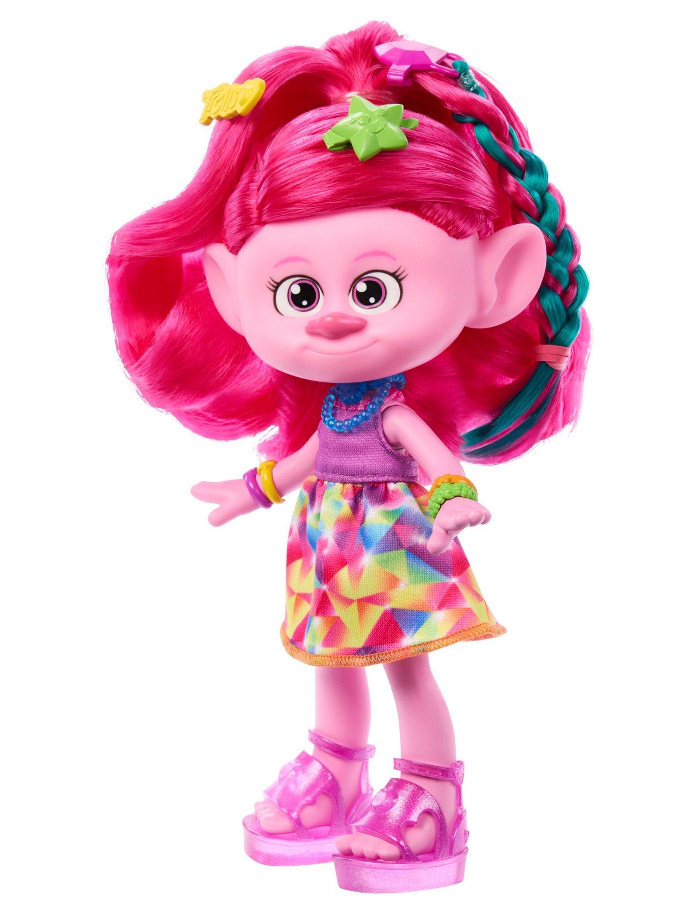 DreamWorks Trolls Band Together Hair-Tastic Queen Poppy Fashion Doll ...